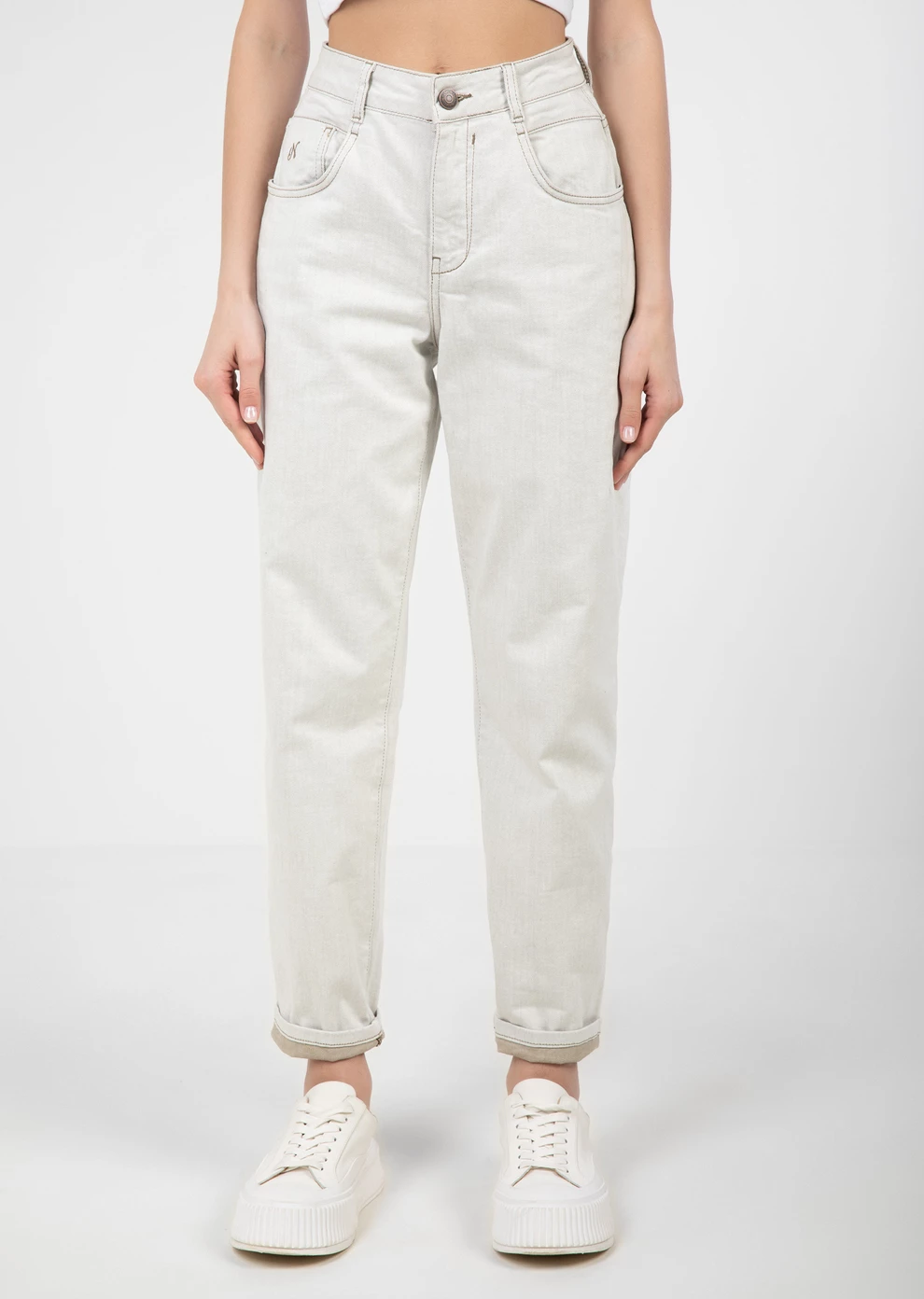 Джинсы mom fit (4151PW-0003-PM283)