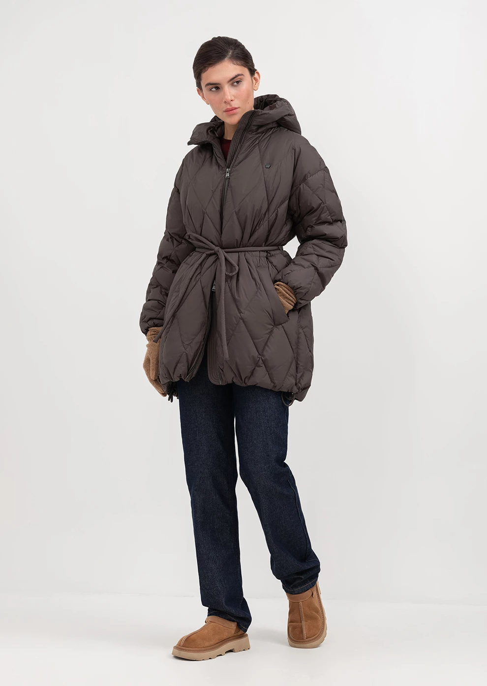 Пуховое пальто с капюшоном (1168UW-1039-A604)