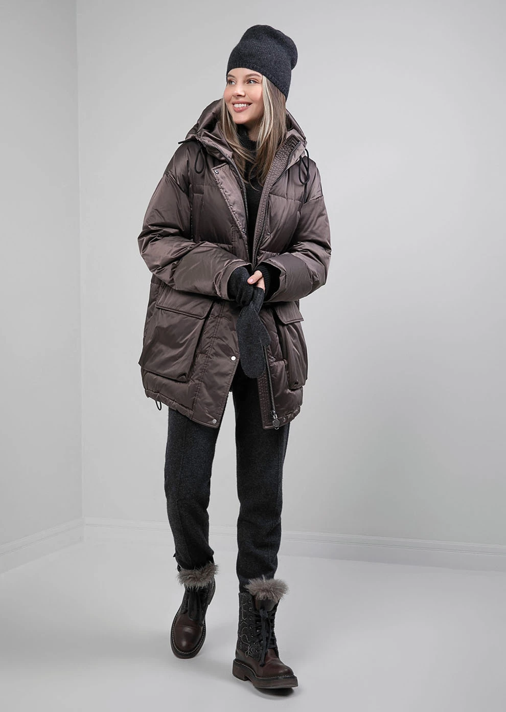 Пуховик с капюшоном (1792KW-0012-KA044)