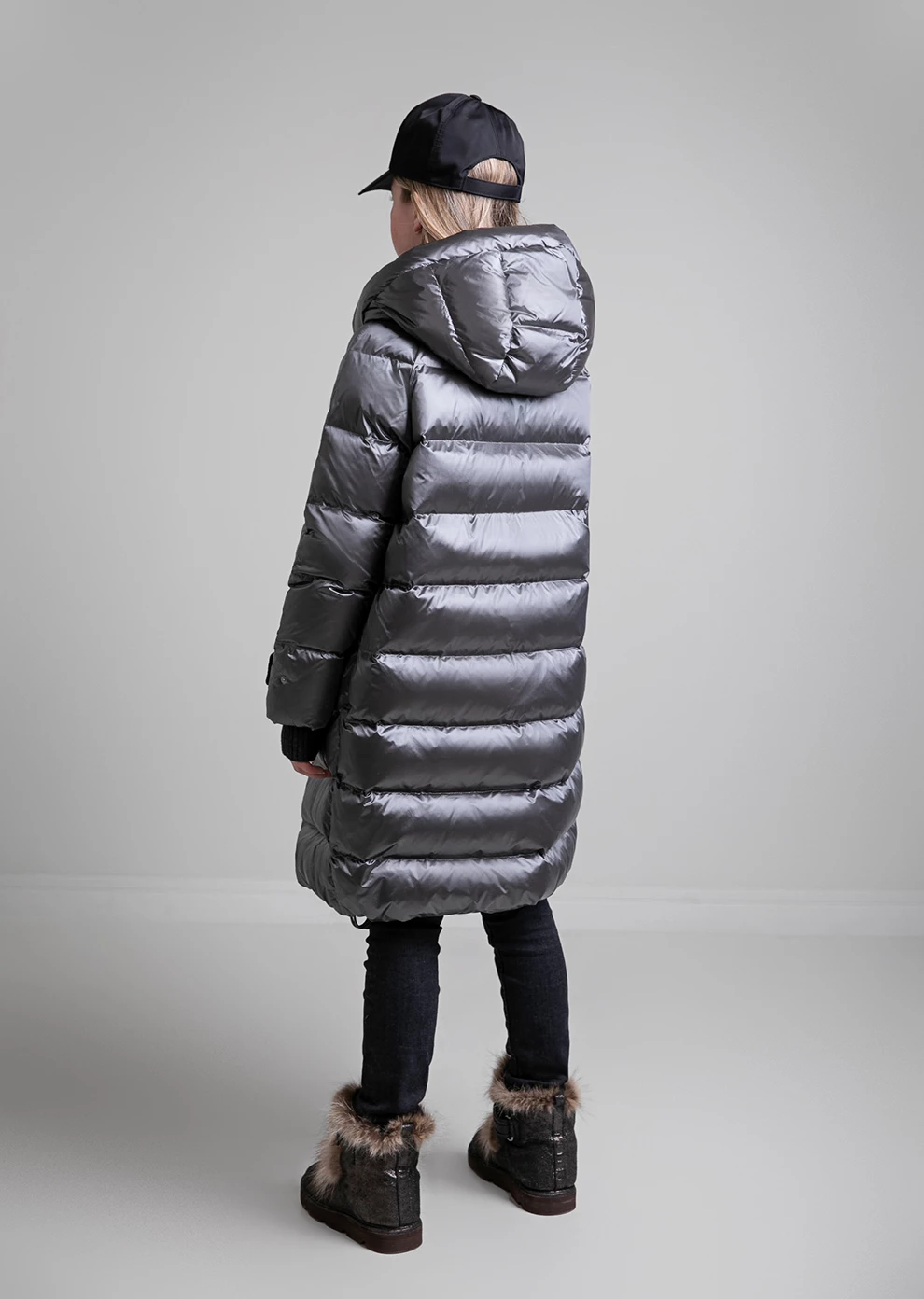 Длинный пуховик с капюшоном (1152MP-0022-MO026)
