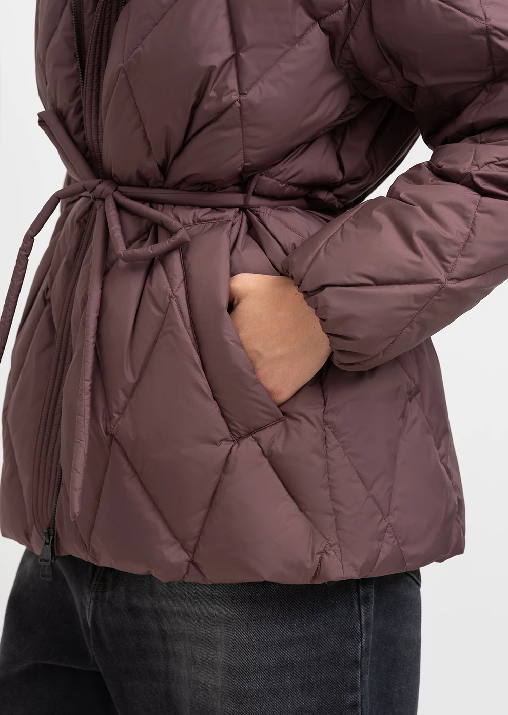 Пуховик демисезонный с капюшоном  (1166UW-1039-A302)