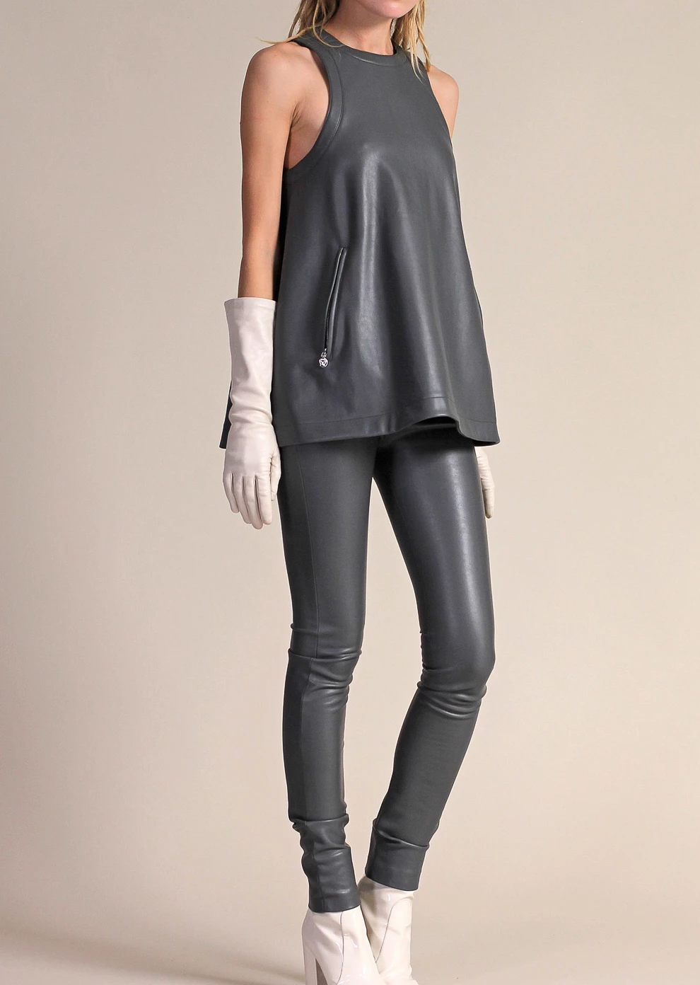 Топ из эко-кожи (NР-17-L-705-E0026)