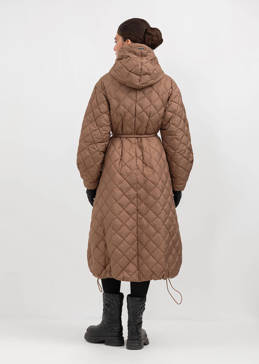 Пуховик длинный с капюшоном (1238UW-1039-A003)