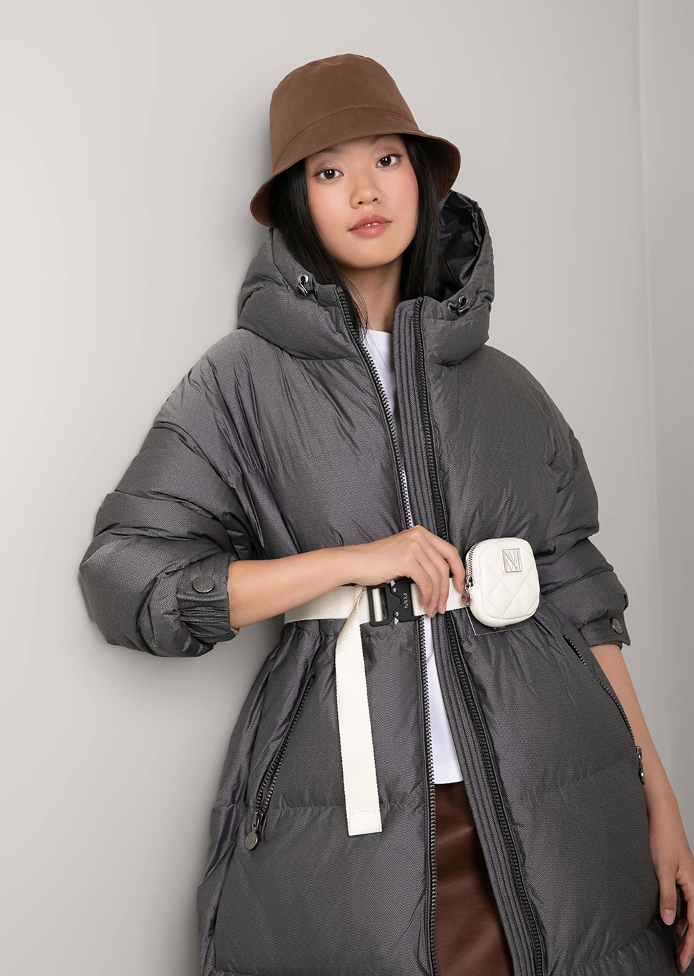 Пуховик с капюшоном (1742OW-0054-OE187)