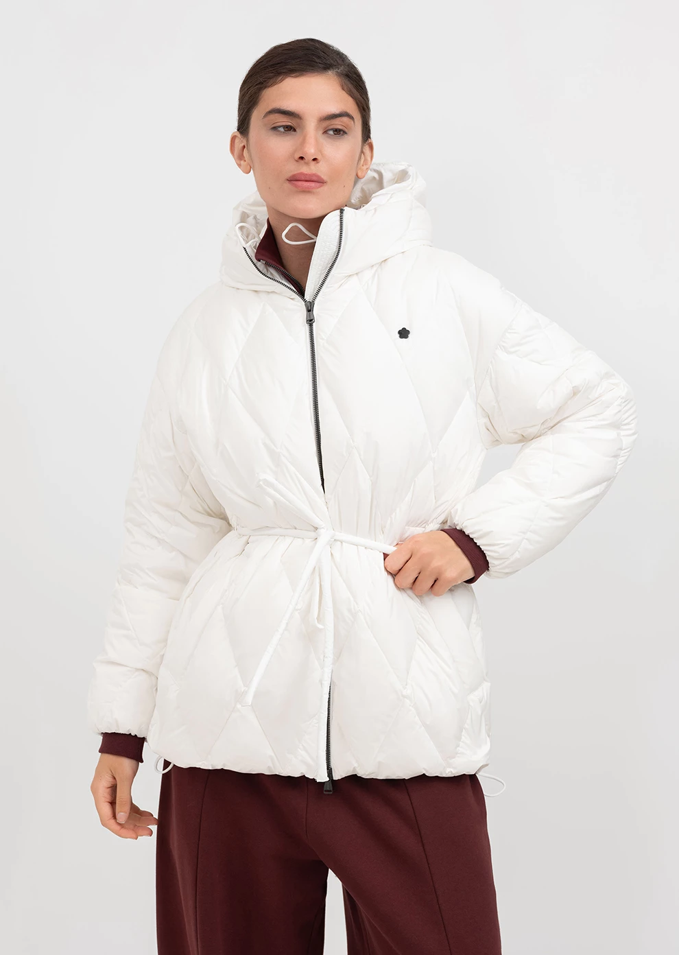 Пуховик демисезонный с капюшоном  (1166UW-1039-A001)