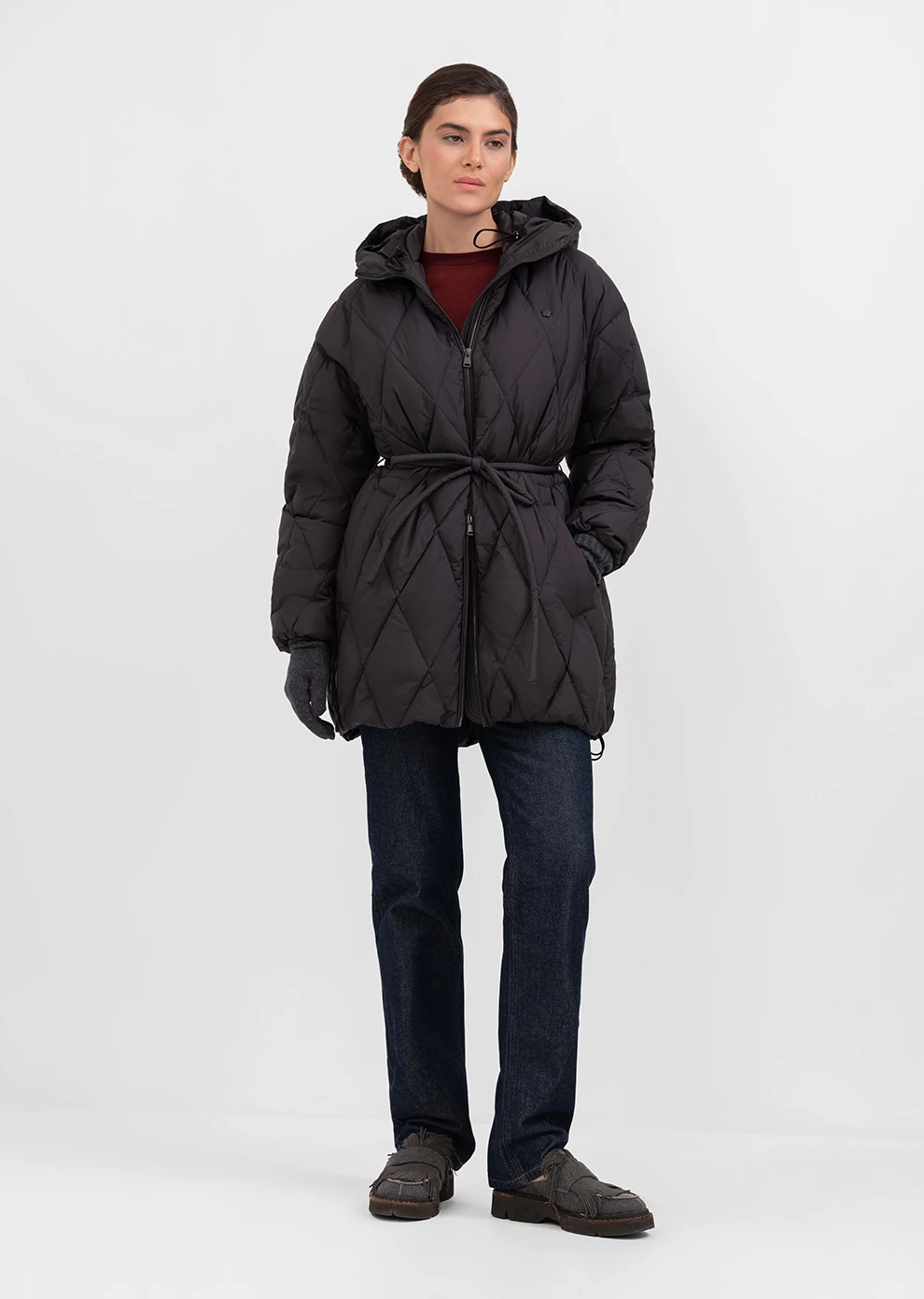 Пуховое пальто с капюшоном (1168UW-1039-A101)