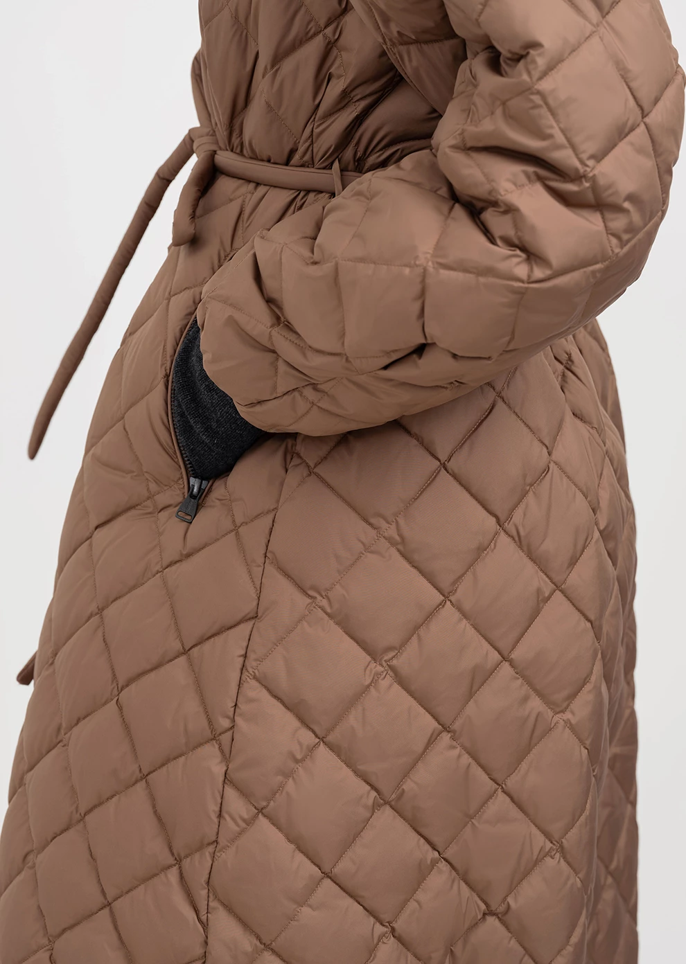 Пуховик длинный с капюшоном (1238UW-1039-A003)