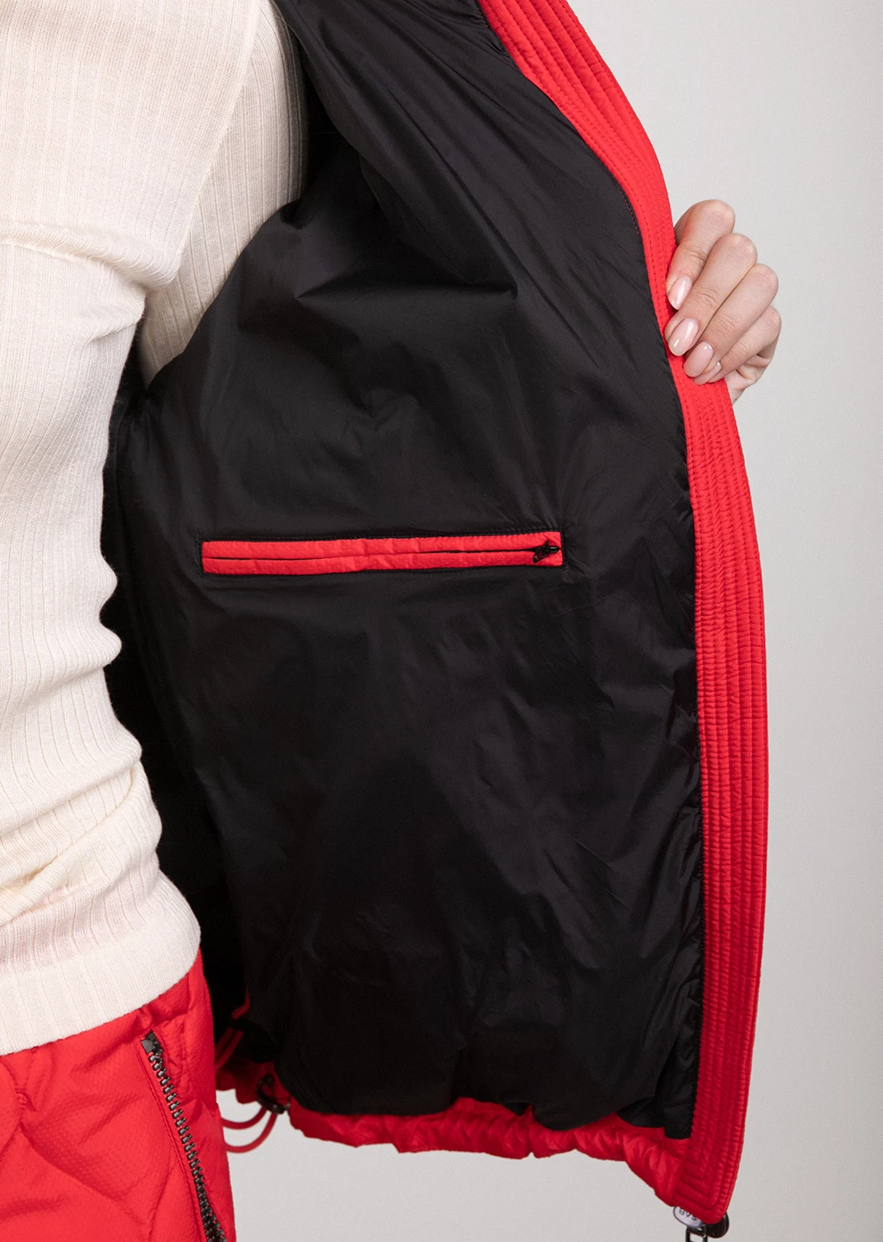 Короткий пуховик с капюшоном (1898OW-0012-OZ004)