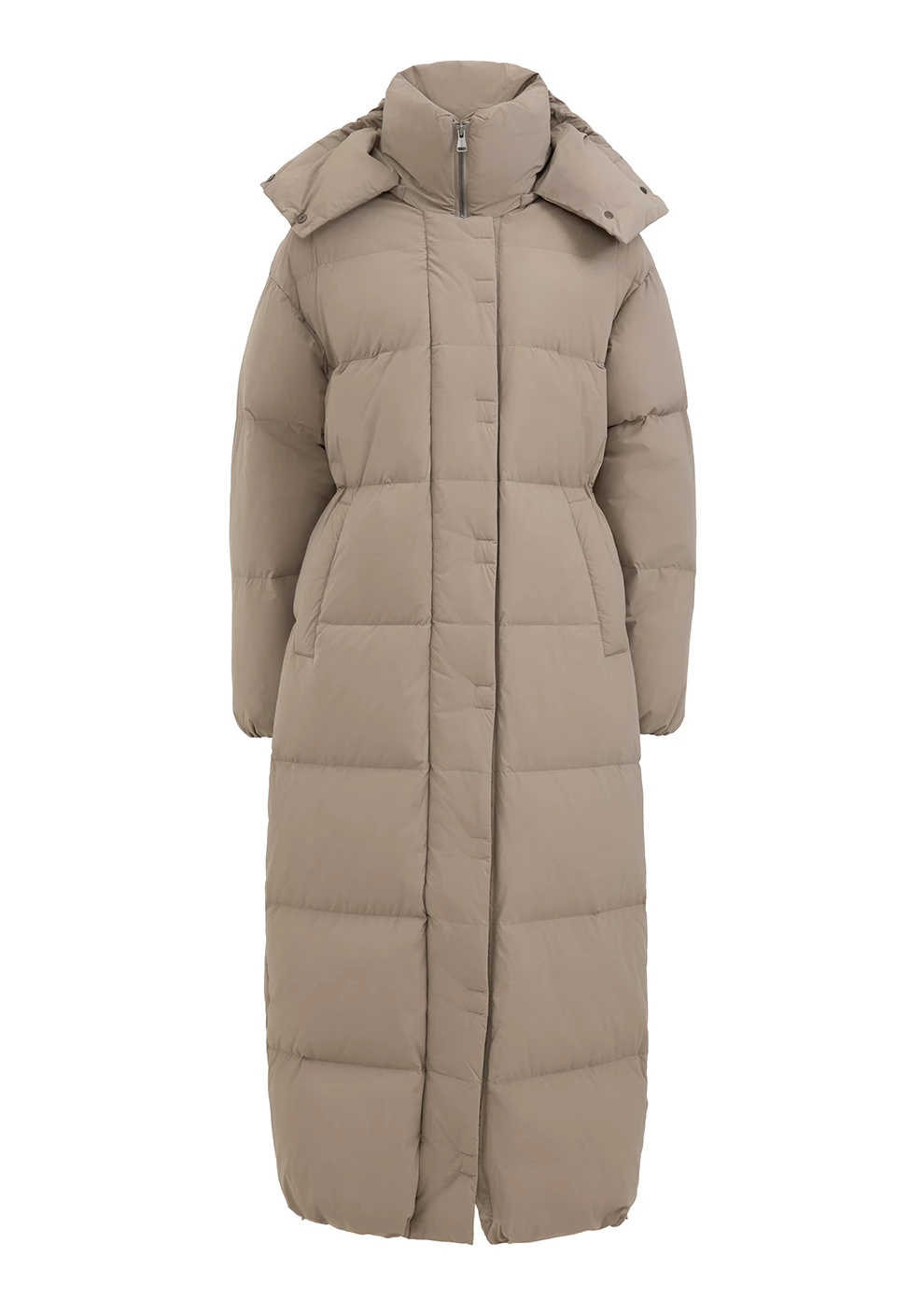 Длинный пуховик с капюшоном (1297SW-1005-A505)