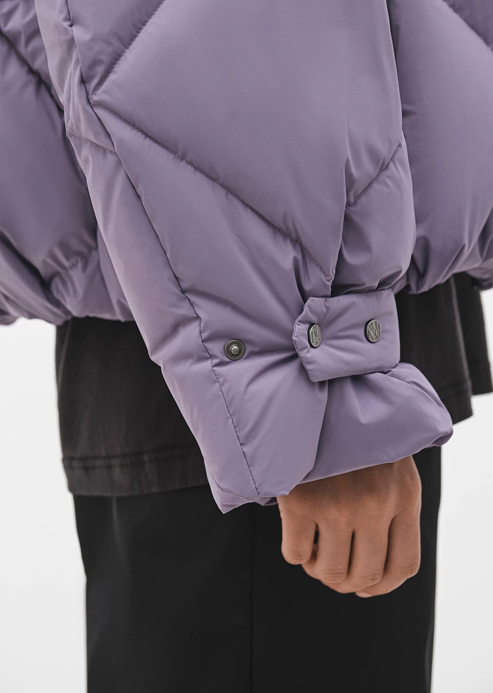 Короткий пуховик с капюшоном (1223SW-1021-A307)