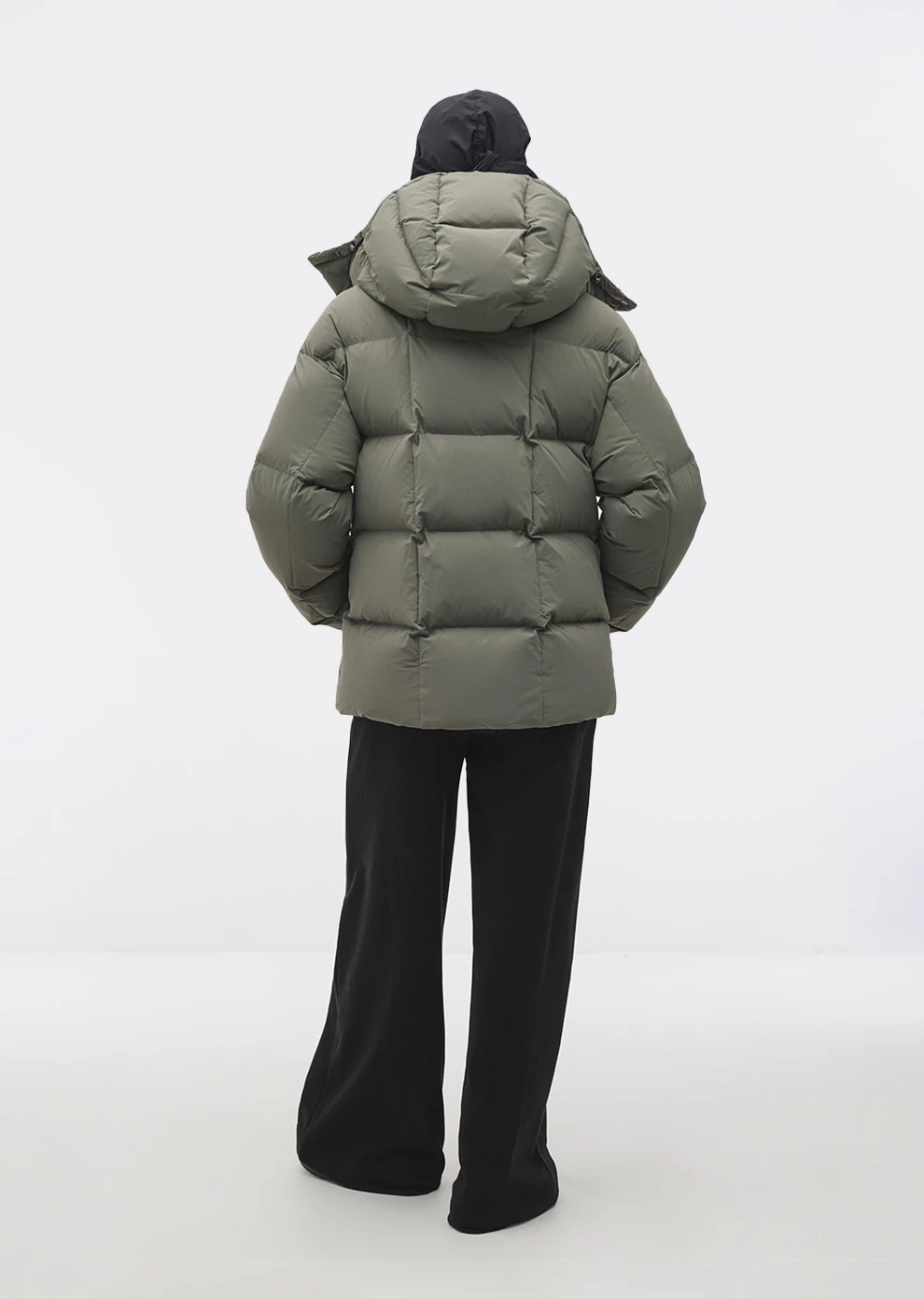 Короткий пуховик с капюшоном (1299SW-1020-A602)