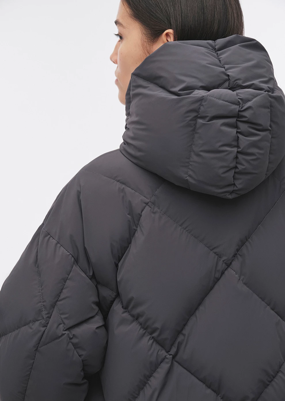 Короткий пуховик с капюшоном (1223SW-1021-A201)