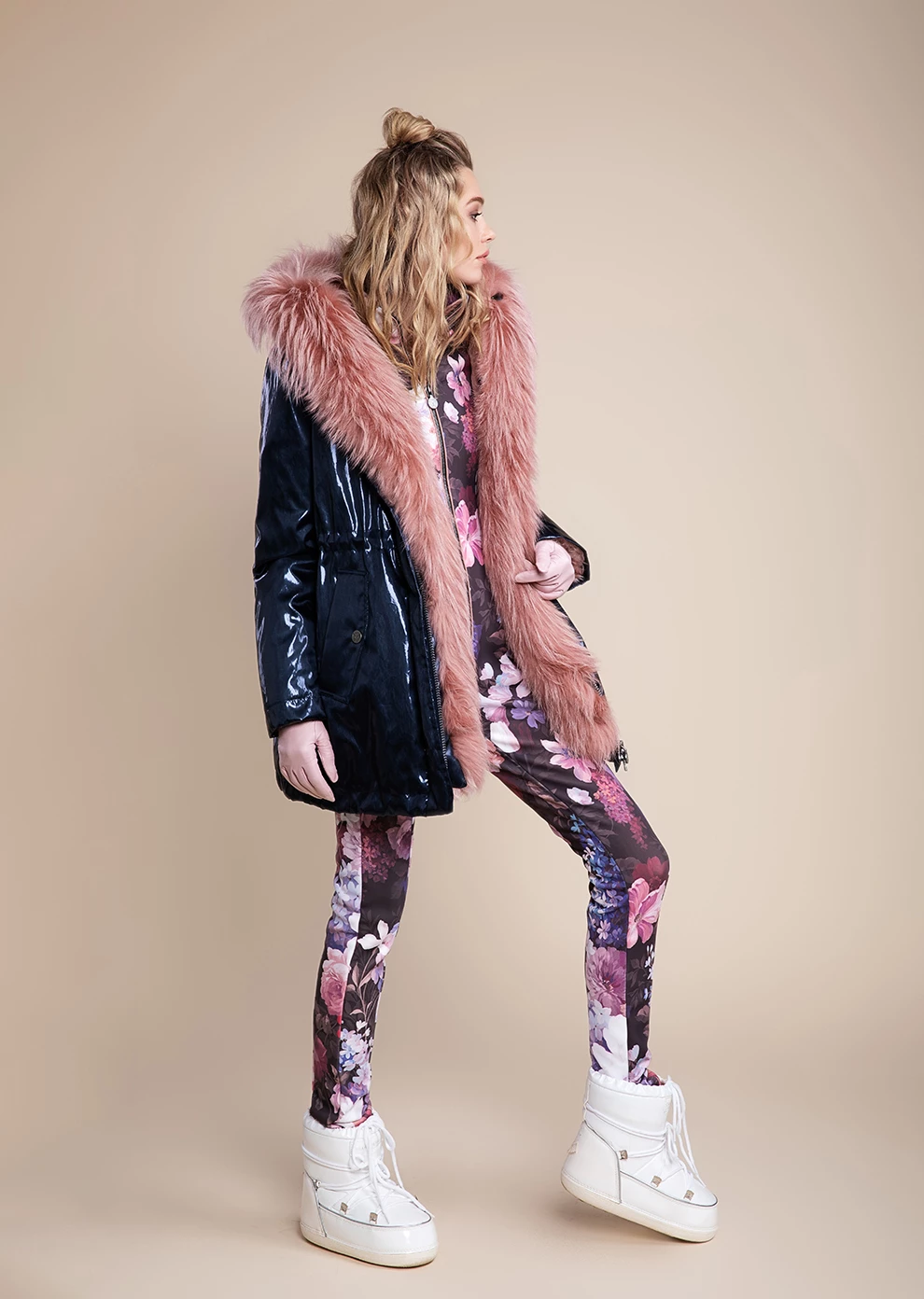 Пуховая парка с мехом (19W765-5243-IZ051)