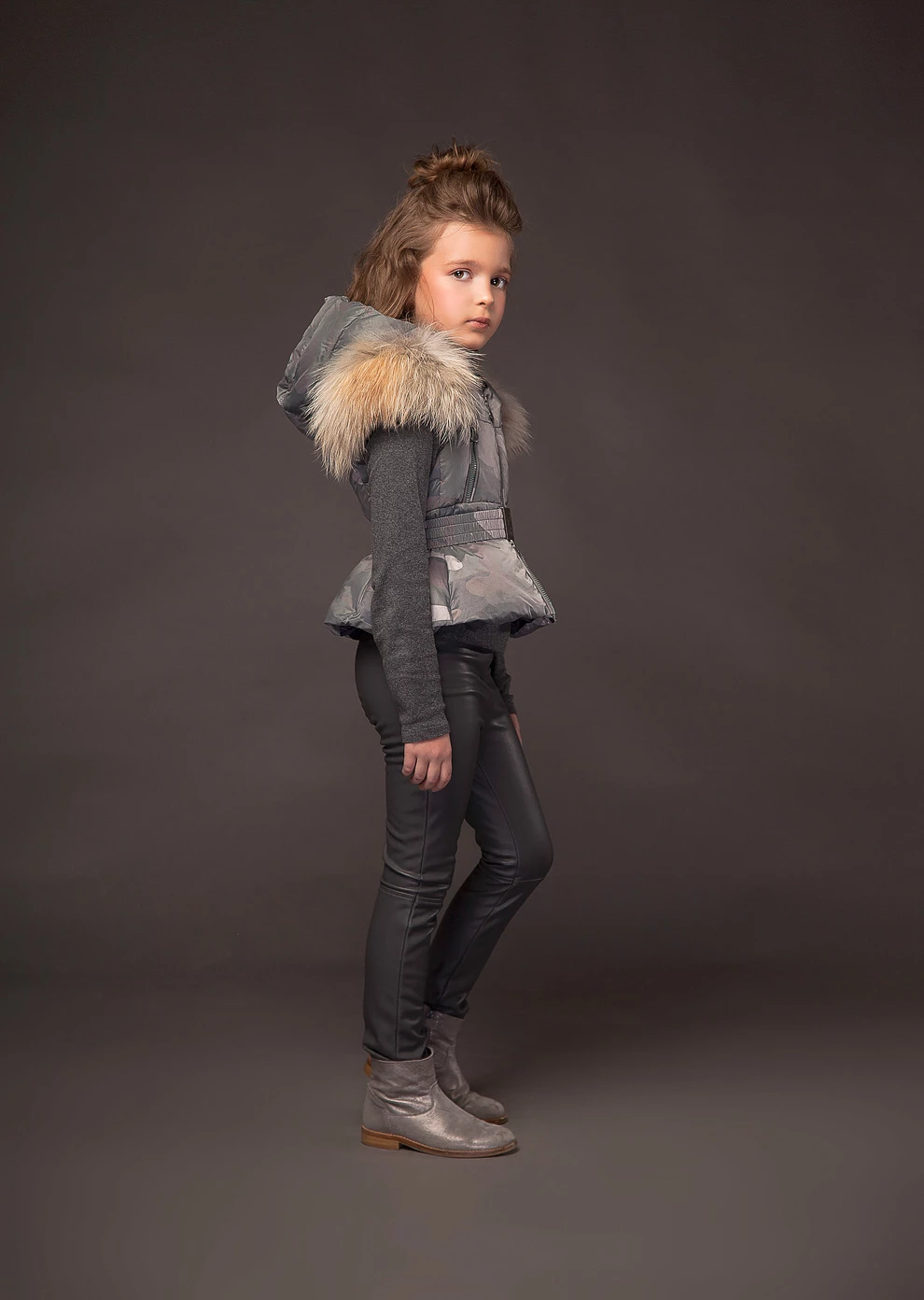 Детский пуховый жилет (18W269-0222-G0131)