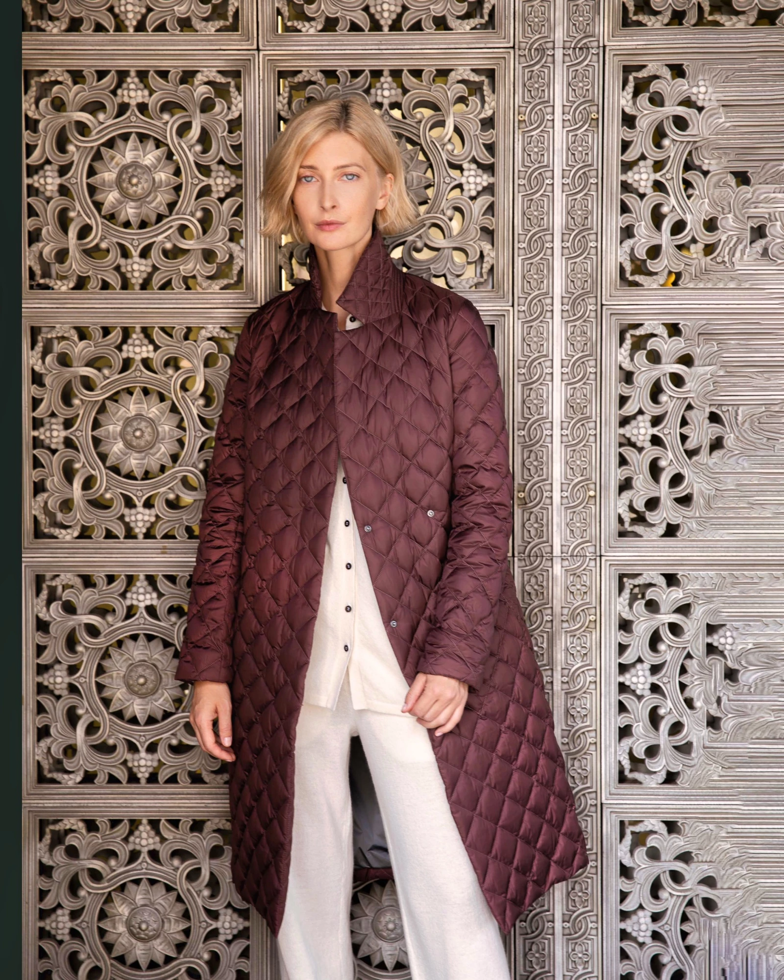 Стёганое пуховое пальто (1731MW-0012-MK097)