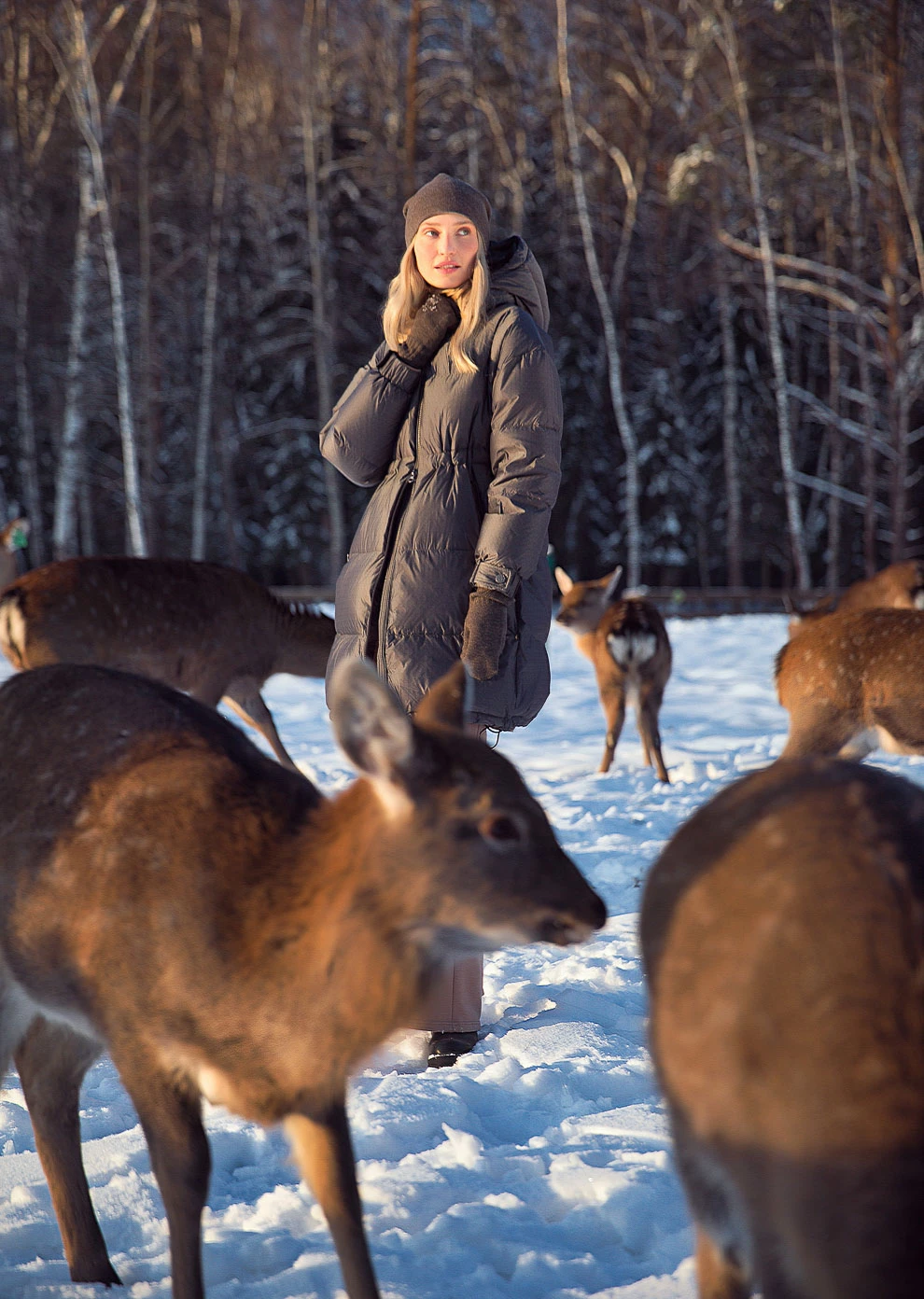 Пуховик с капюшоном (1742OW-0054-OE187)