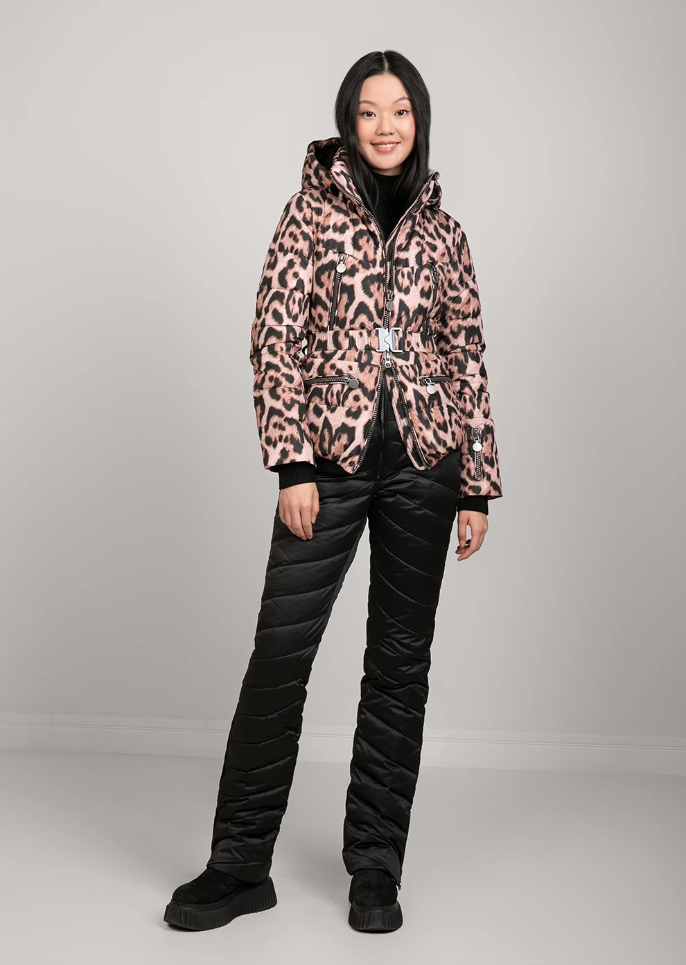 Короткий пуховик с капюшоном (1821OW-0012-OT242)