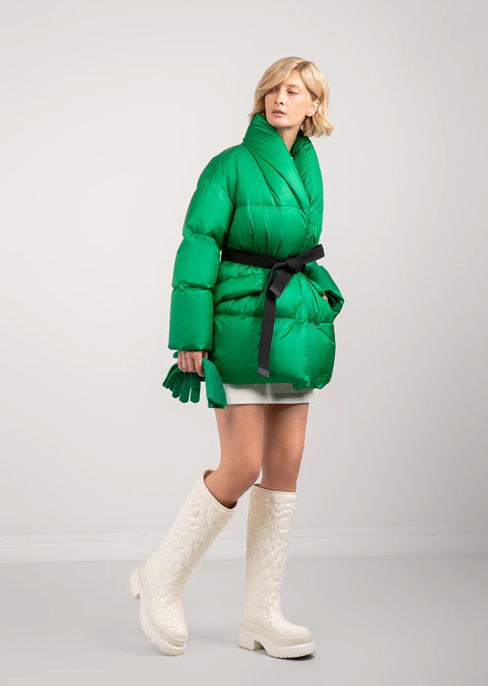 Короткий пуховик (1760MW-0058-MB190)