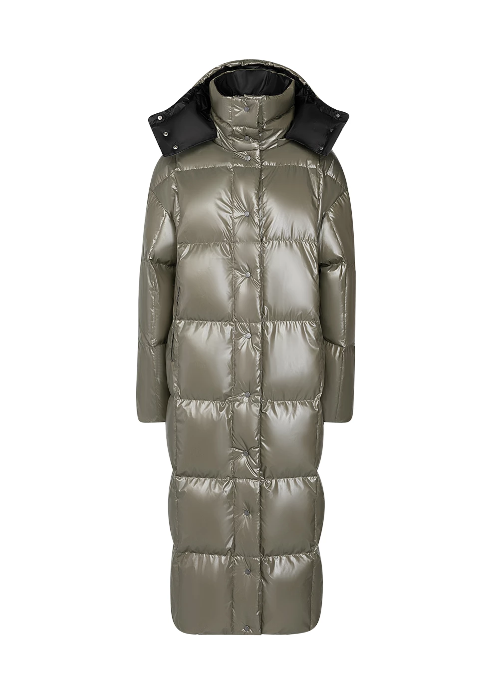 Длинный пуховик с капюшоном (1190QW-0039-QV014)