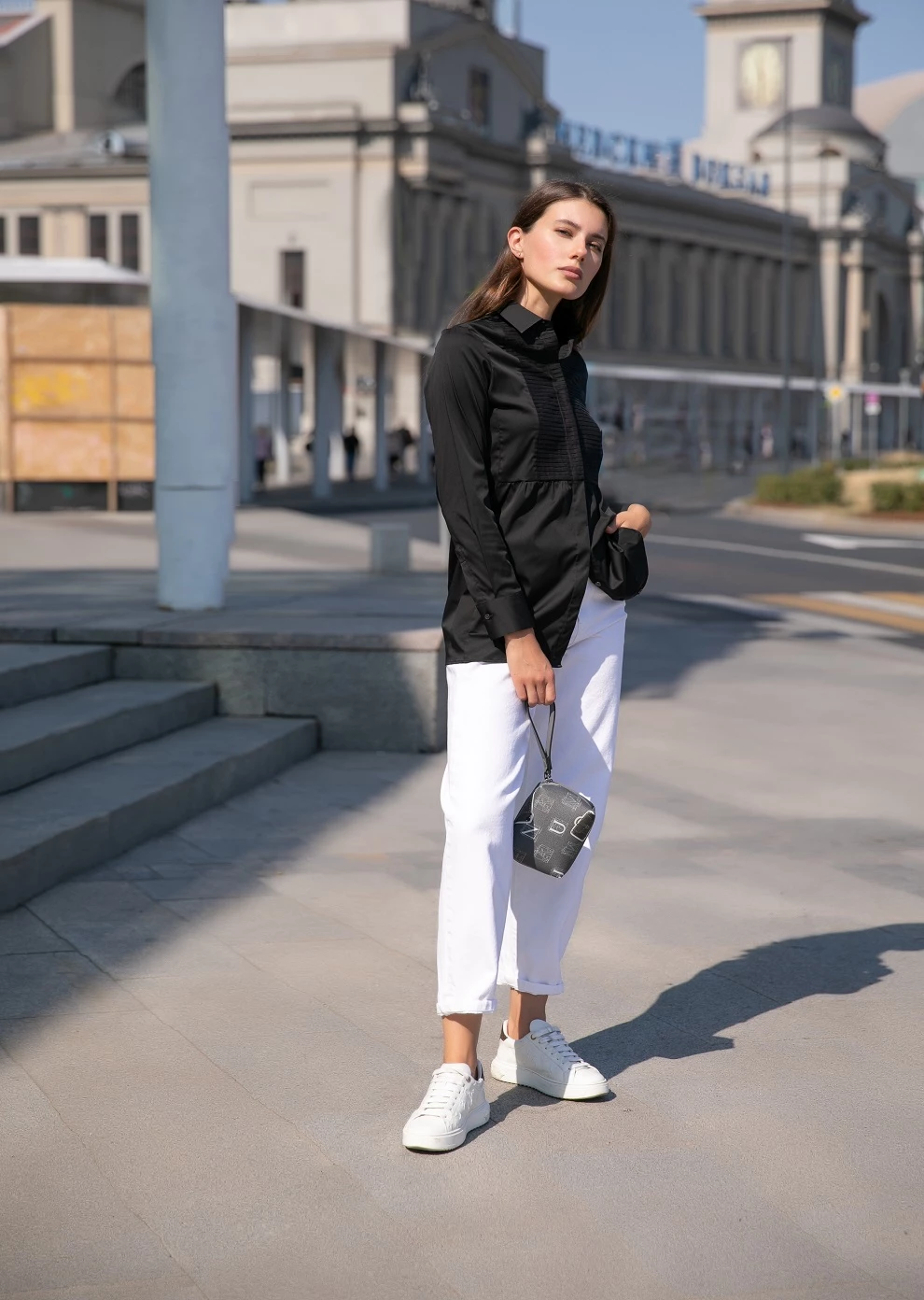 Рубашка из хлопка (7707JW-2804-JS002)