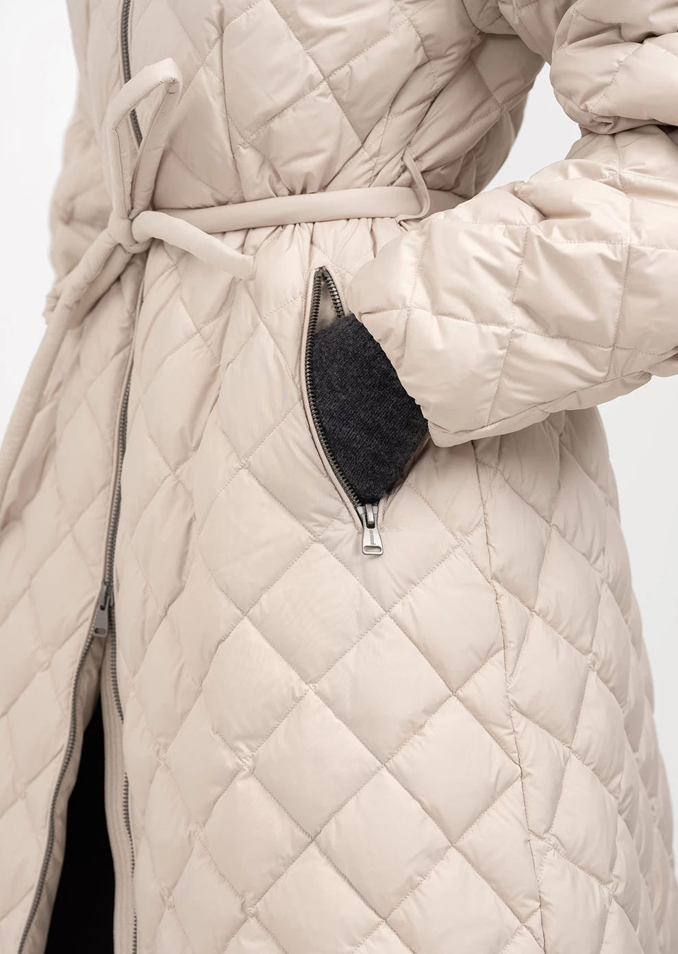 Пуховик длинный с капюшоном (1238UW-1039-A211)