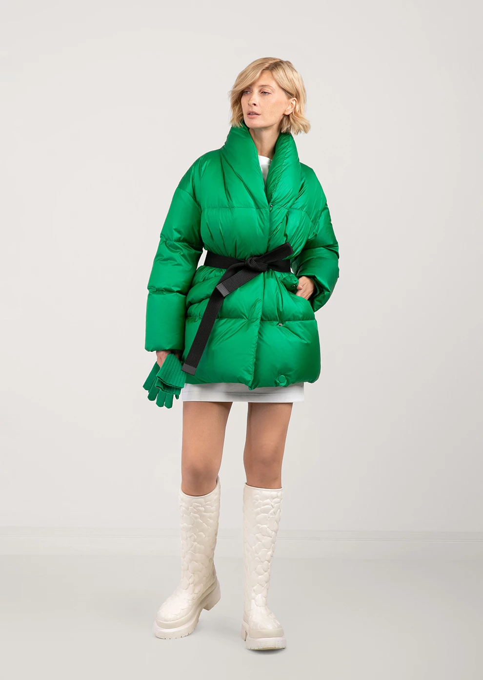 Короткий пуховик (1760MW-0058-MB190)