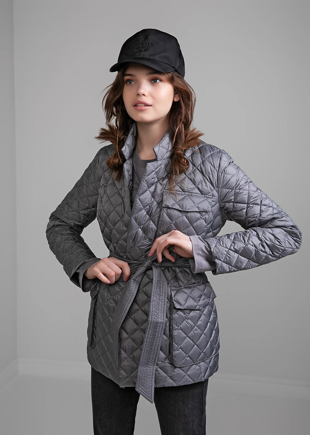 Стёганый пуховый пиджак (1729MW-0012-MK026)