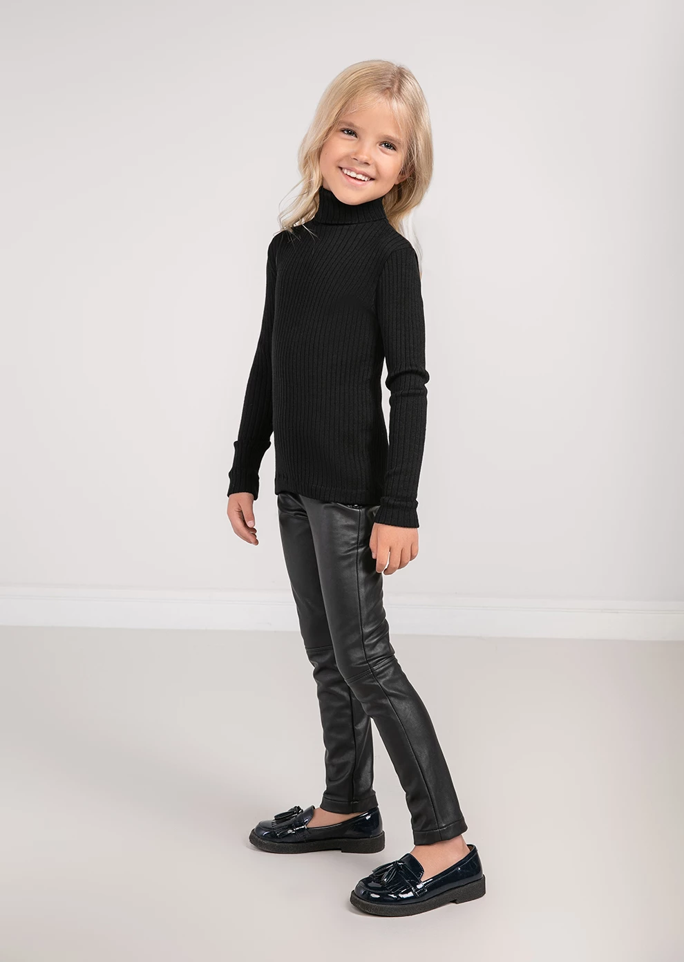 Детская водолазка из шерсти и шелка (19W642-0000-IE002)