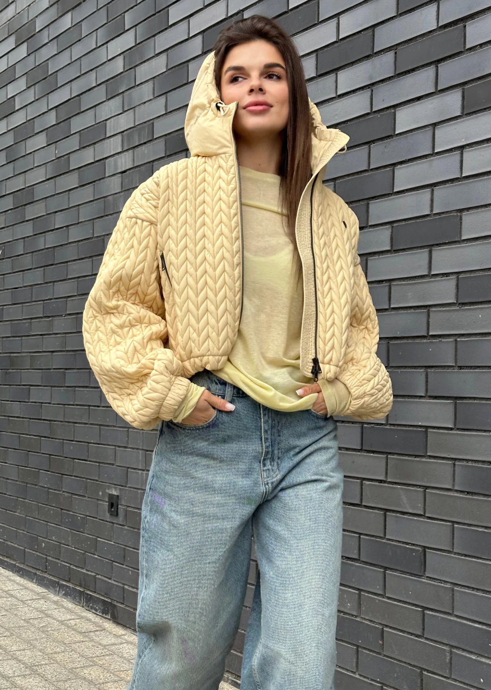 Укороченная утепленная куртка (1843UW-1023-A509)