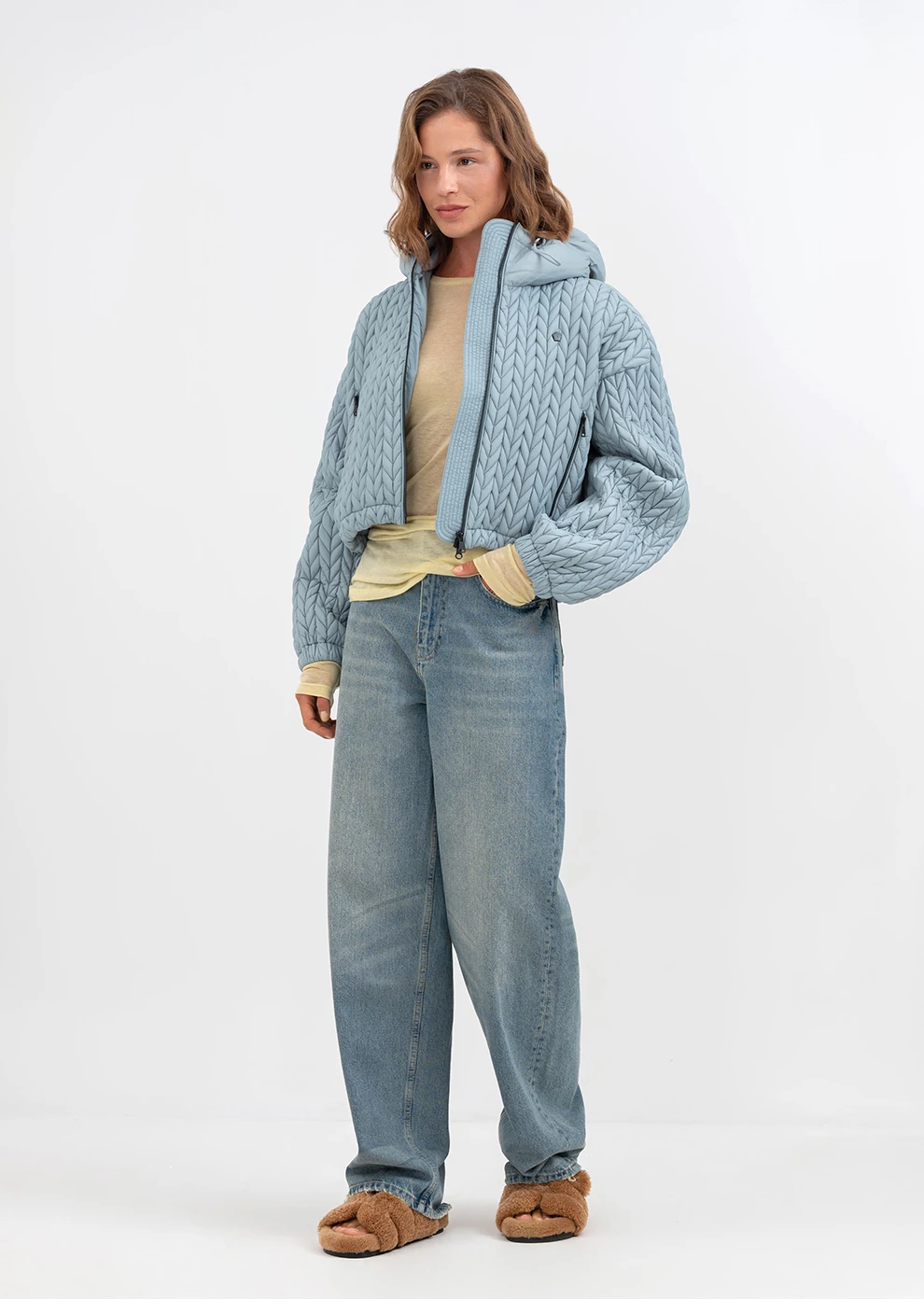 Утепленная укороченная куртка (1843UW-1023-A209)