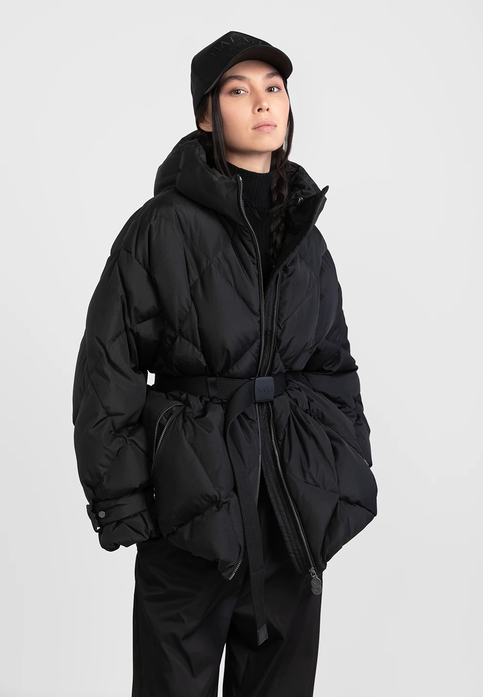 Короткий пуховик с капюшоном (1213QW-0012-QZ002)