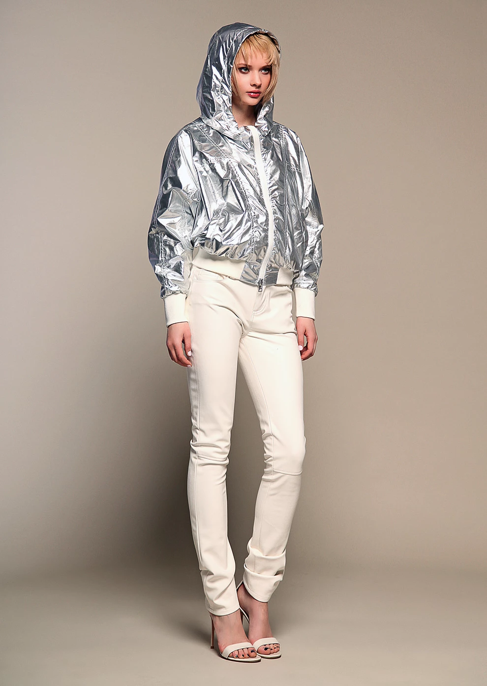 Короткая куртка свободного кроя (018NS180007-F0022)