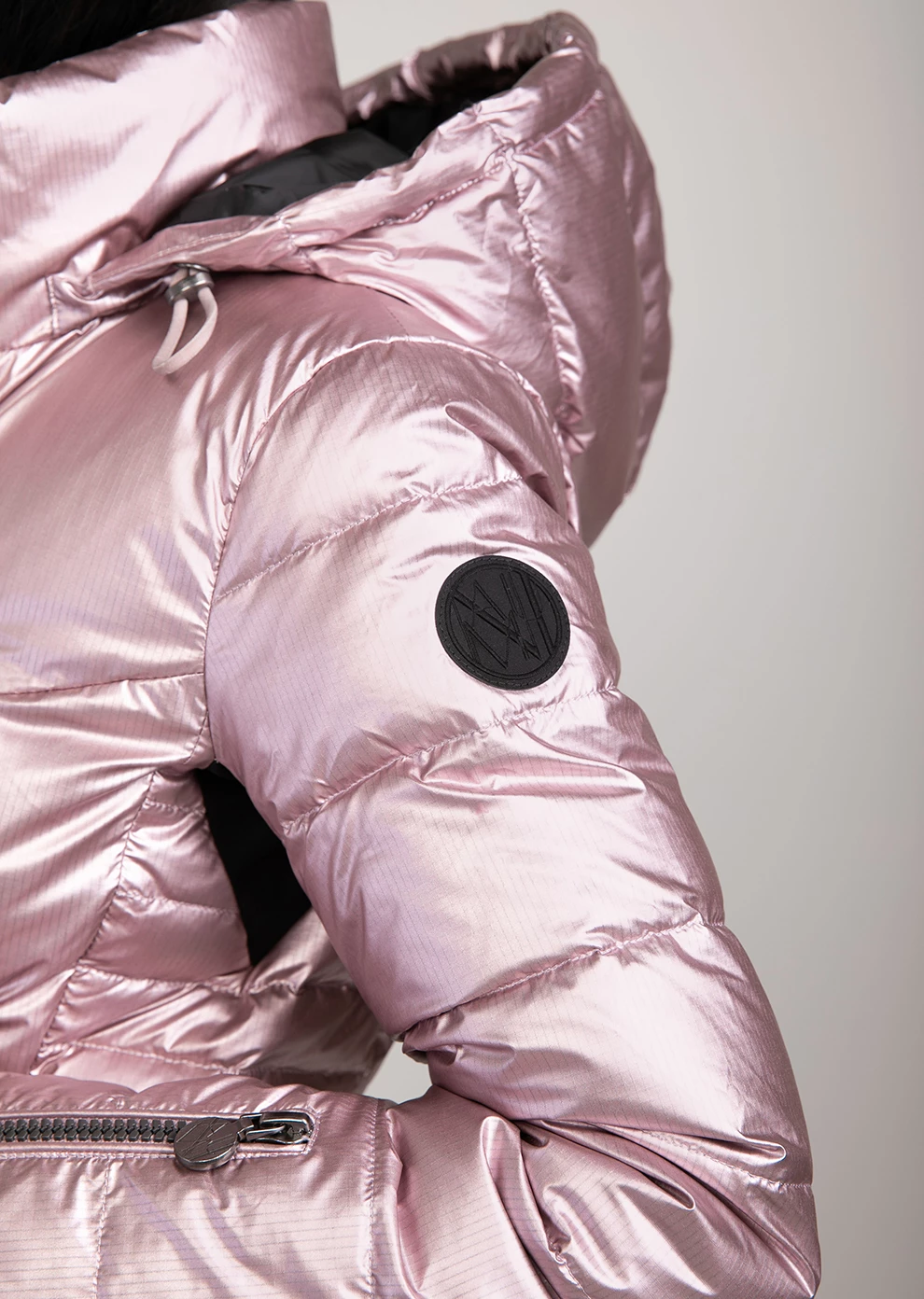 Короткий пуховик с капюшоном (1821OW-0022-ON005)