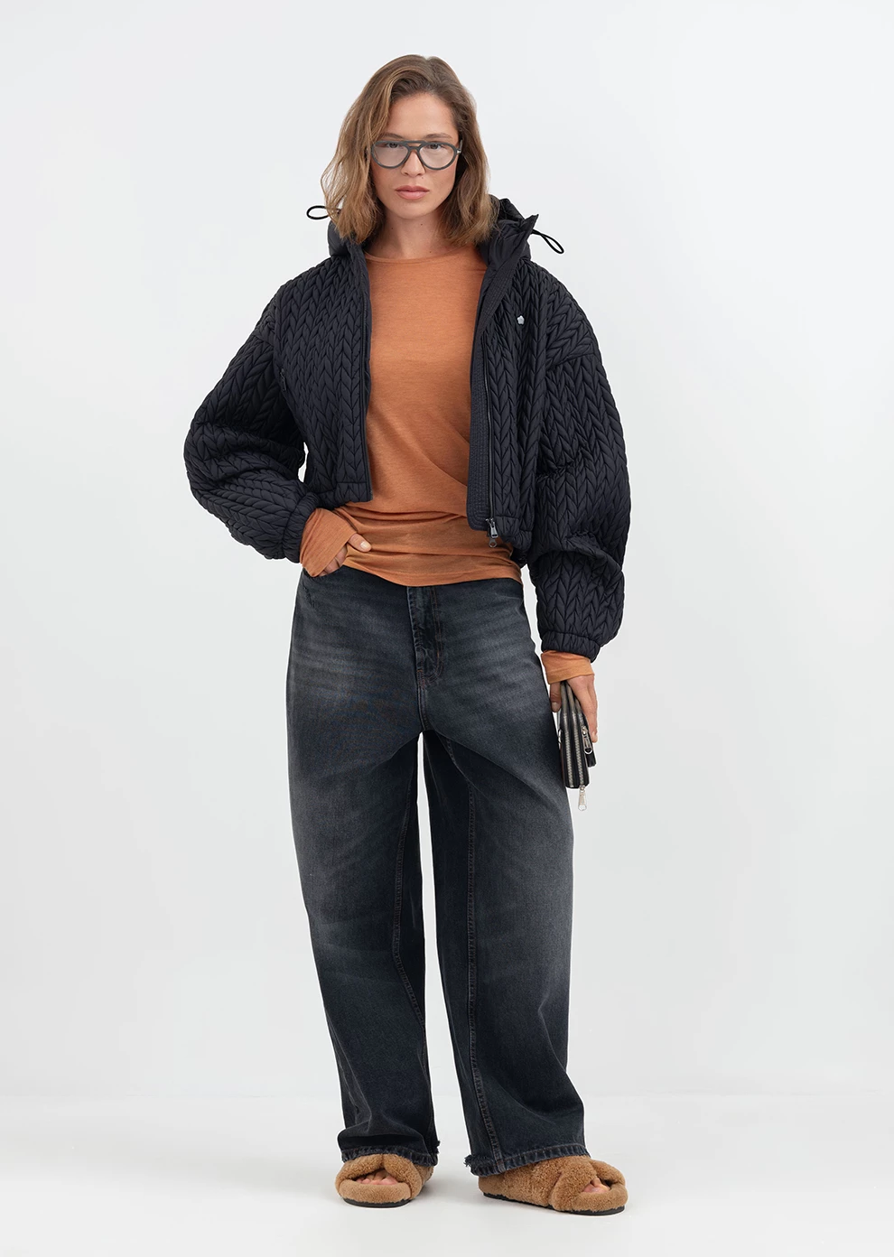 Укороченная утепленная куртка (1843UW-1023-A101)