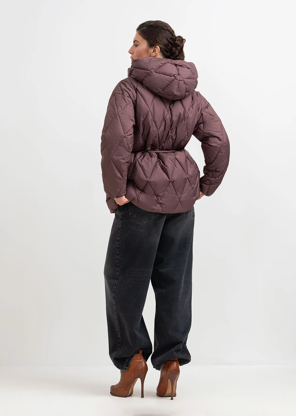 Пуховик демисезонный с капюшоном  (1166UW-1039-A302)