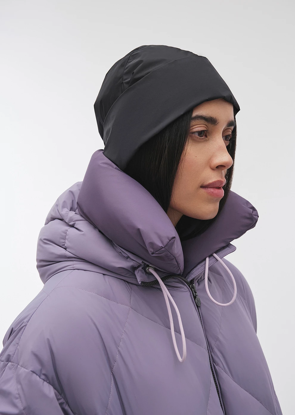 Короткий пуховик с капюшоном (1223SW-1021-A307)