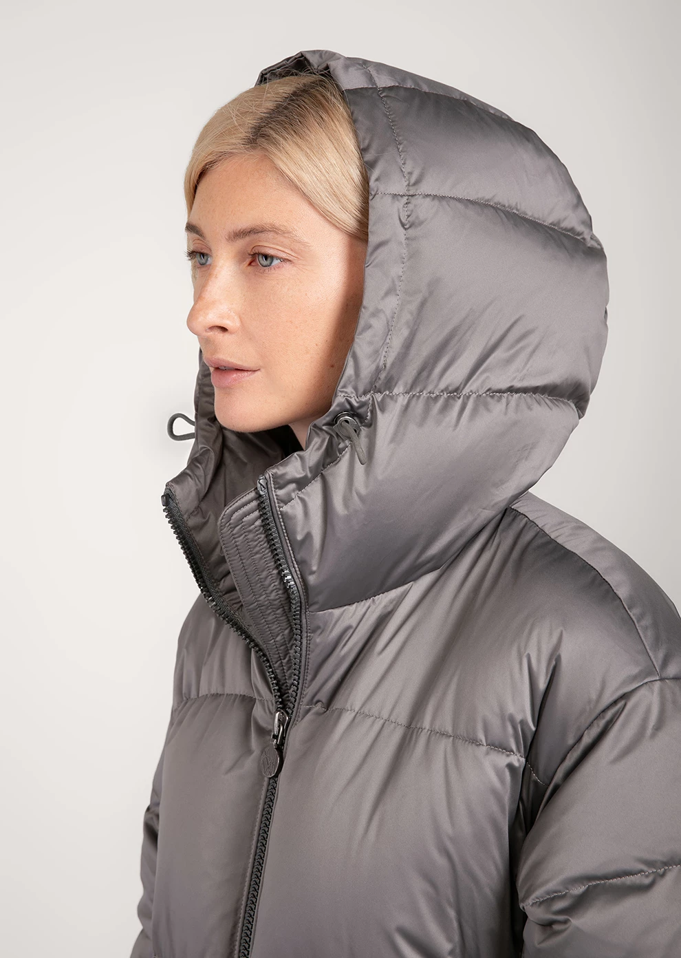 Длинный пуховик с капюшоном (1116OW-0012-OM026)