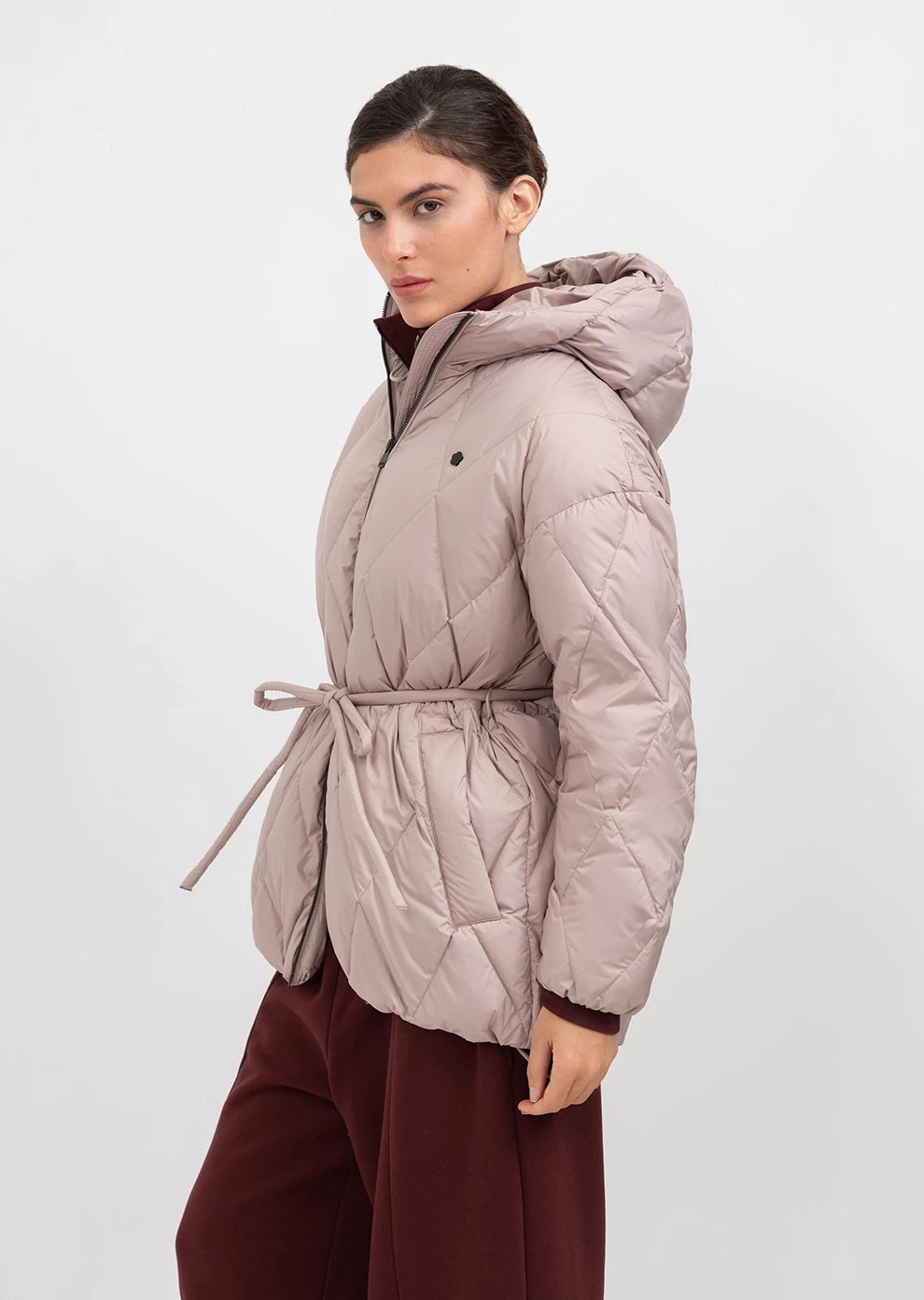 Пуховик женский демисезонный с капюшоном naumi (1166UW-1039-A505)