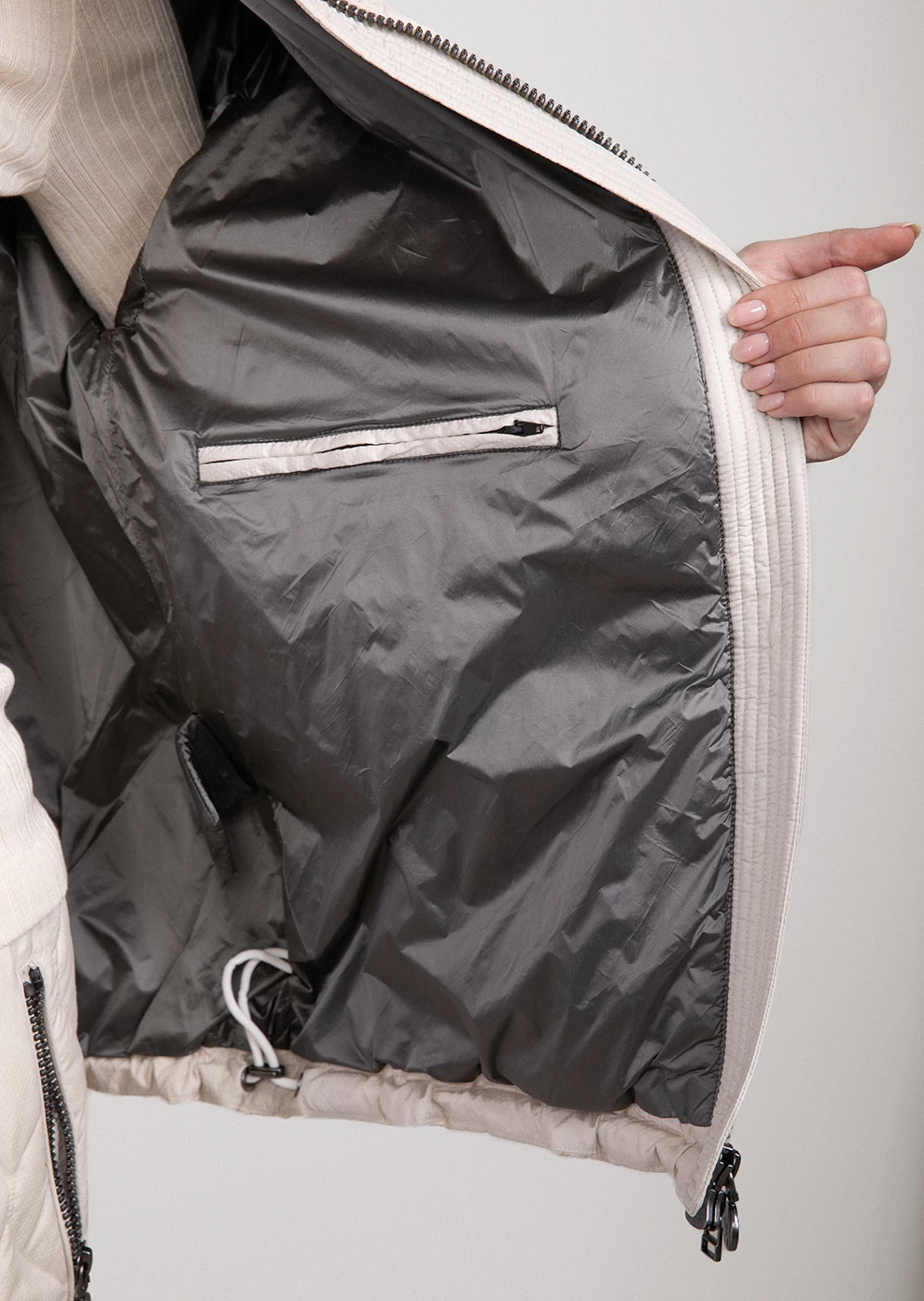 Короткий пуховик с капюшоном (1898OW-0012-OZ001)