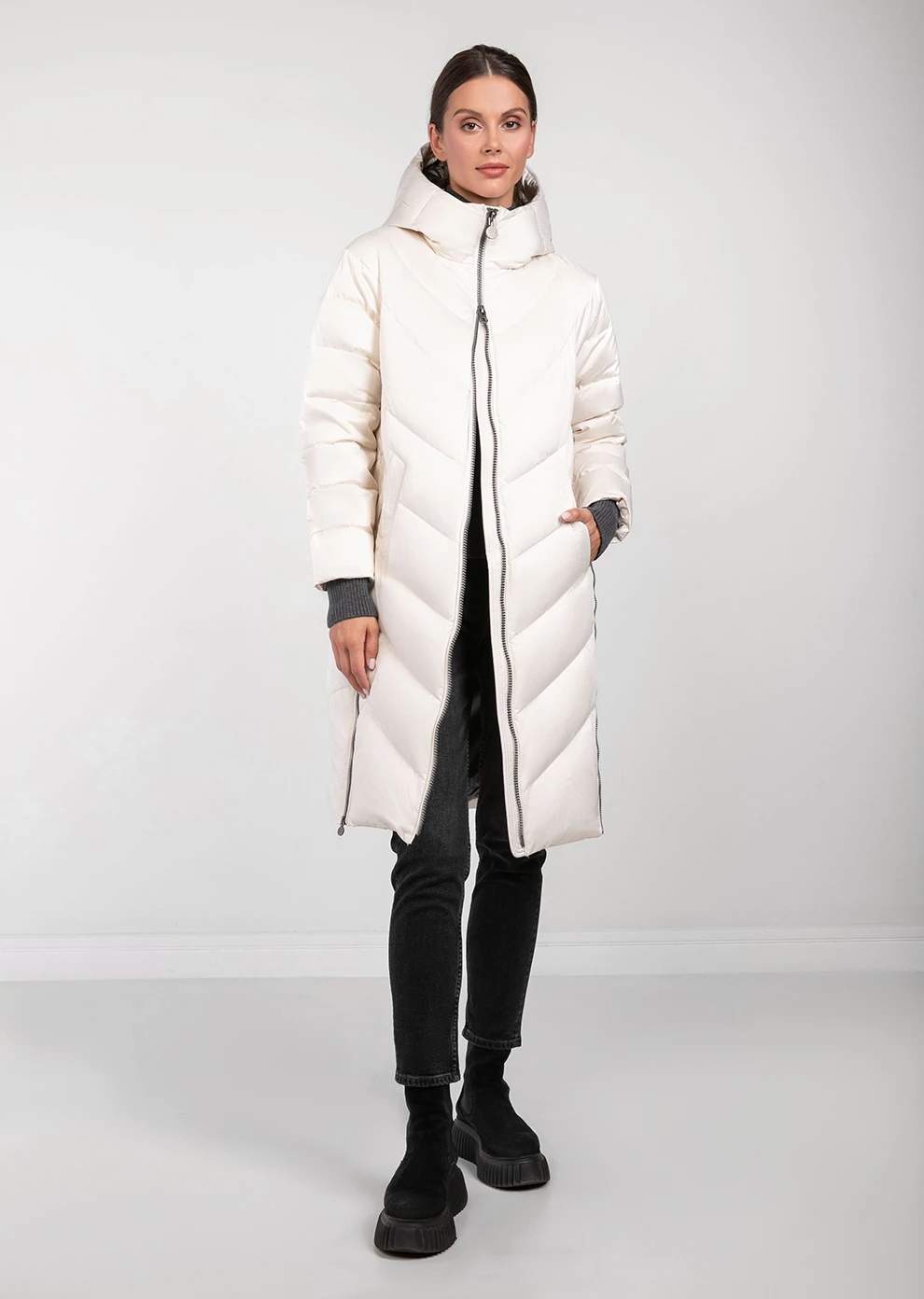 Пуховик с капюшоном (1107KW-0012-KM001)