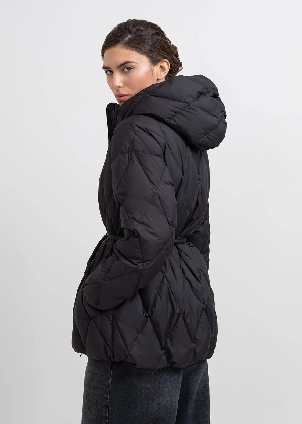 Пуховик демисезонный с капюшоном  (1166UW-1039-A101)