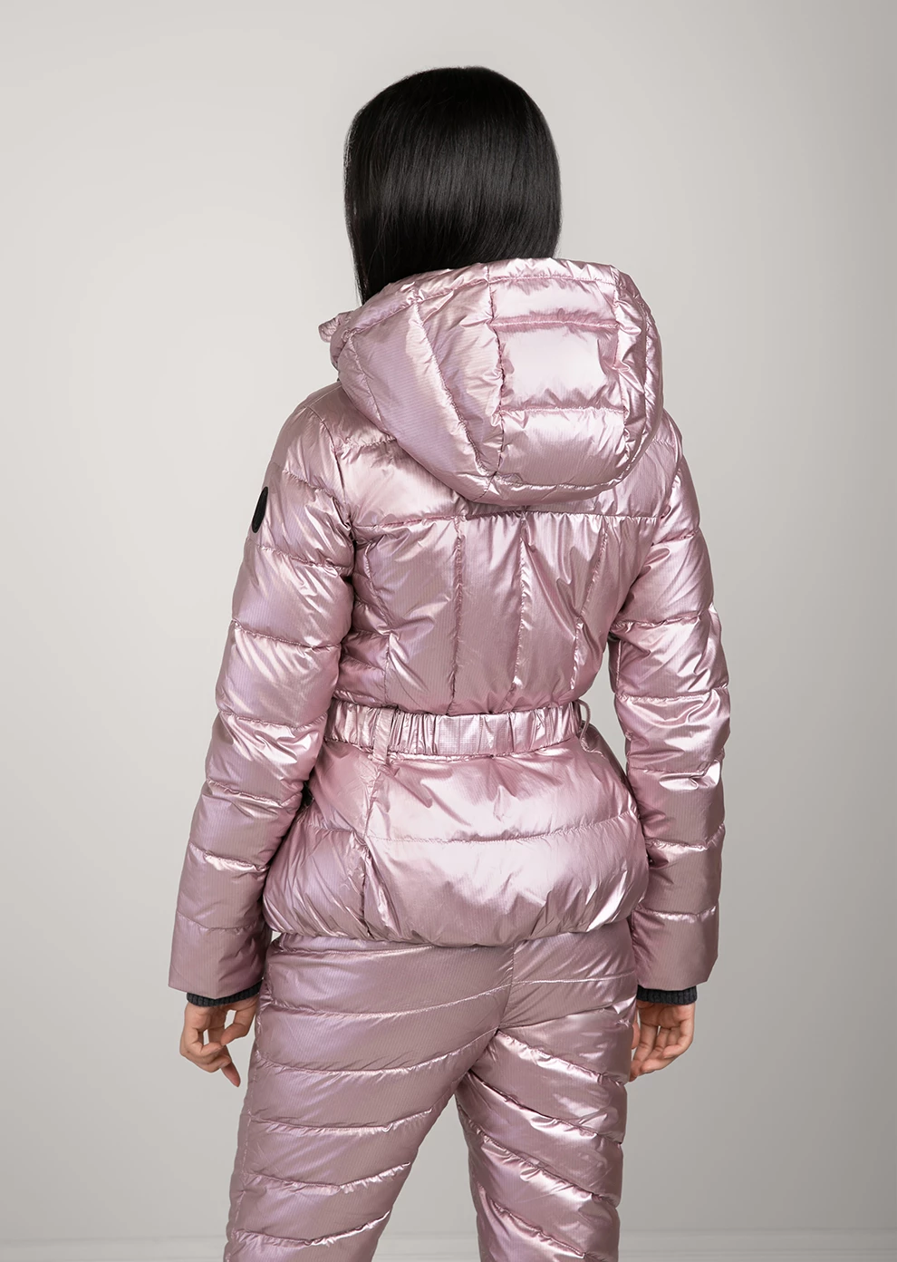 Короткий пуховик с капюшоном (1821OW-0022-ON005)