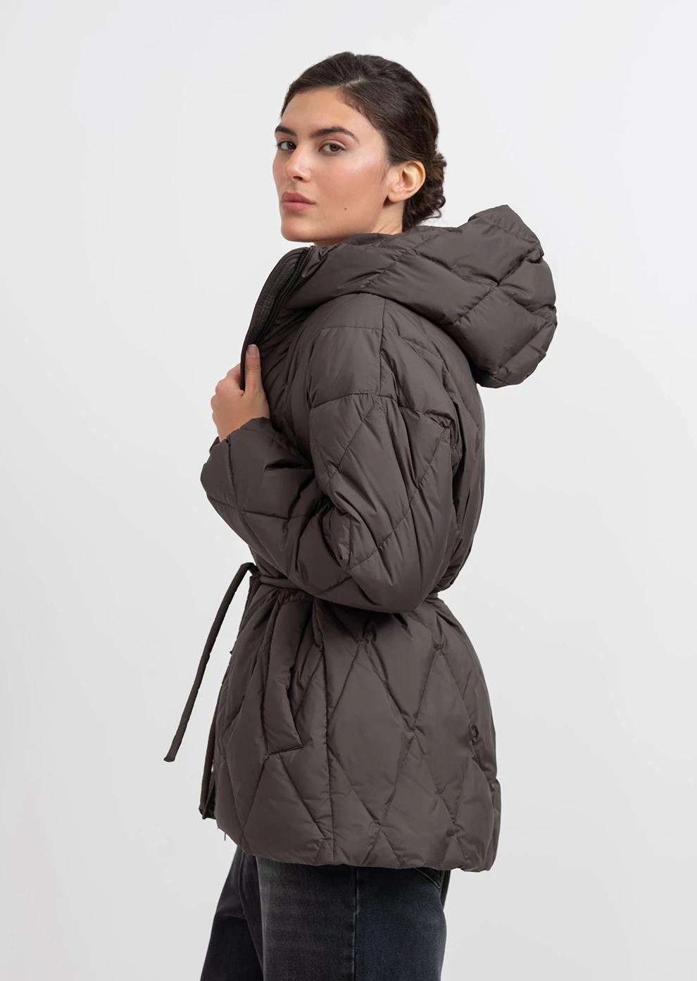 Пуховик демисезонный с капюшоном  (1166UW-1039-A604)