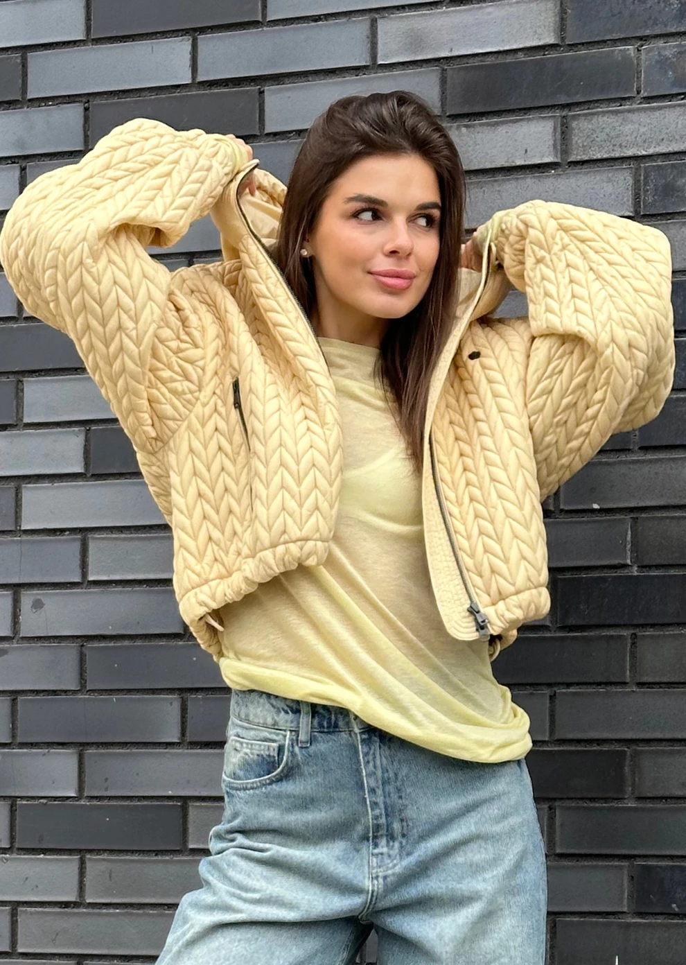 Укороченная утепленная куртка (1843UW-1023-A509)