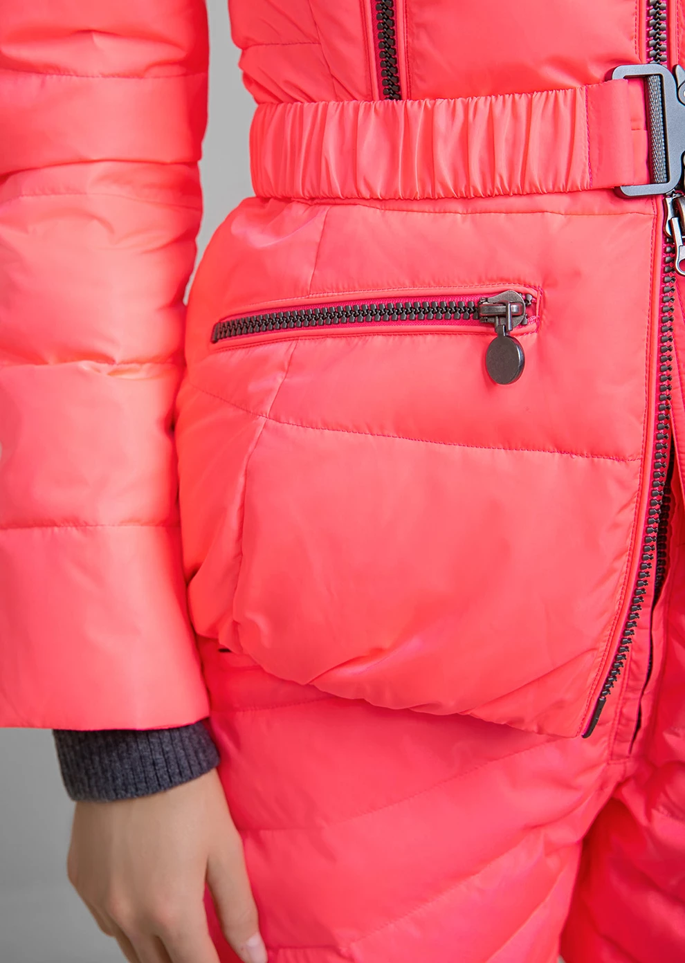 Короткий пуховик с капюшоном (1821MW-0011-MI163)