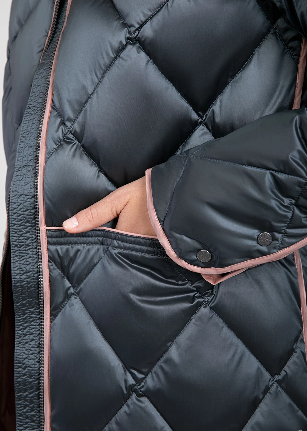 Легкий стёганый пуховик (1146MW-0022-MO016)