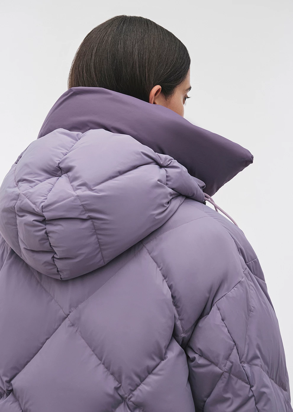 Короткий пуховик с капюшоном (1223SW-1021-A307)