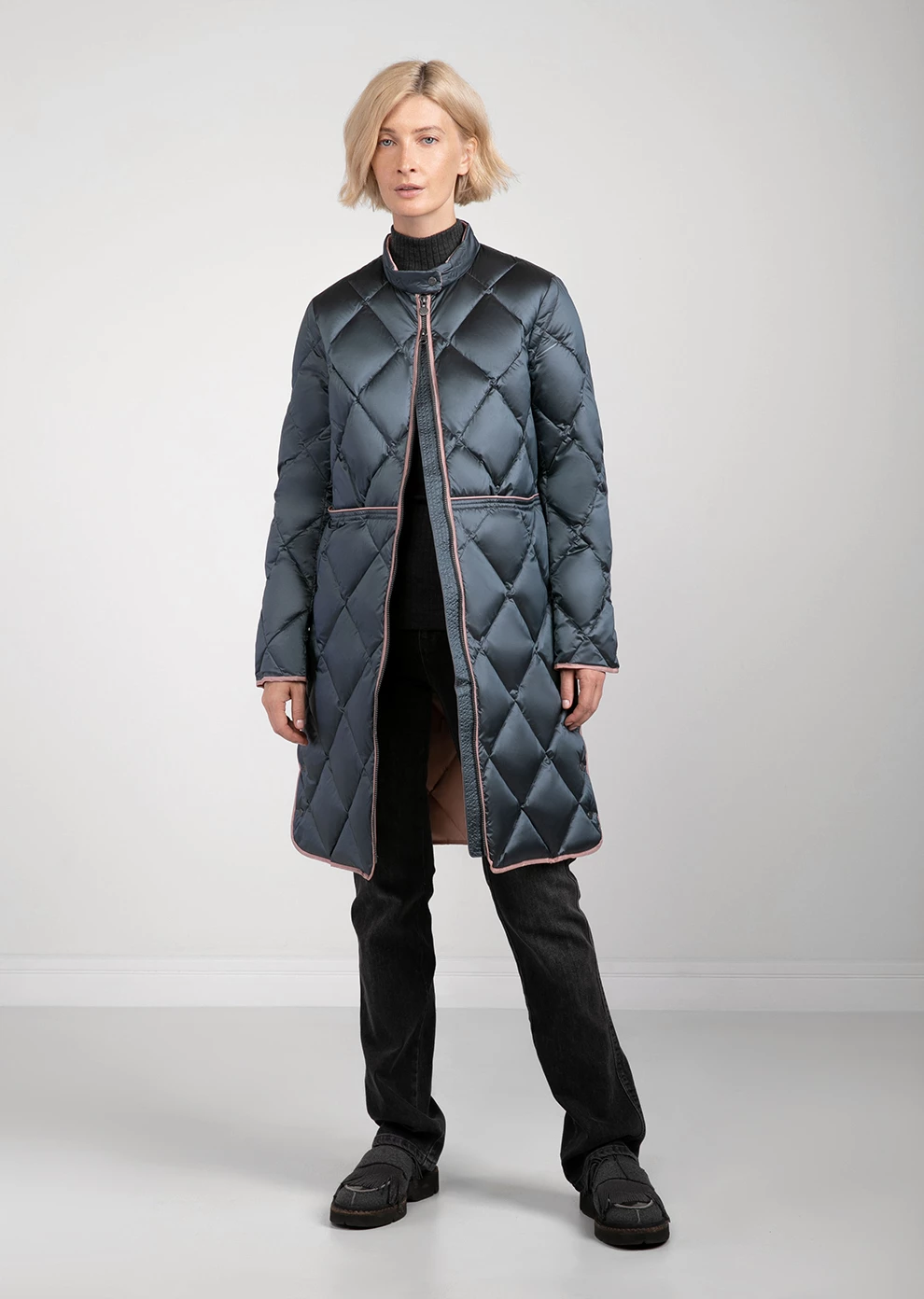 Легкий стёганый пуховик (1146MW-0022-MO016)