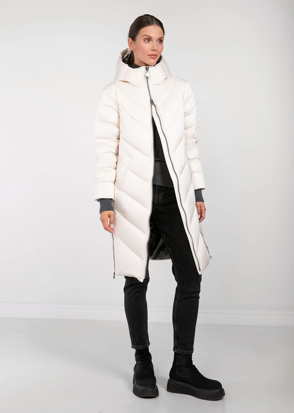Пуховик с капюшоном (1107KW-0012-KM001)