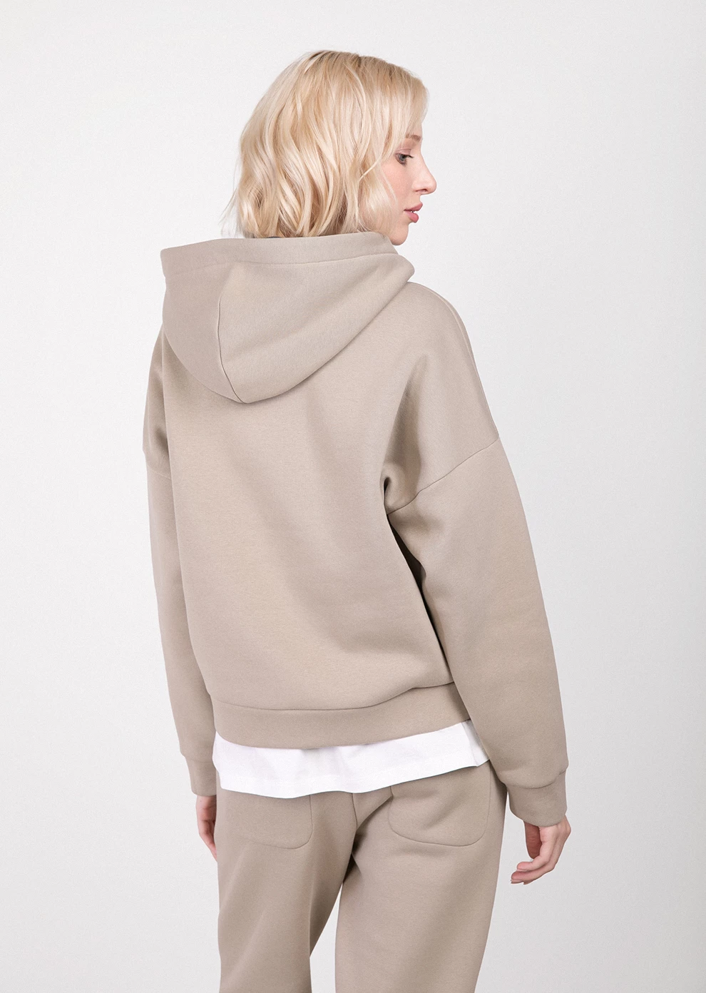 Утепленное худи на молнии (7206OW-0025-ON035)